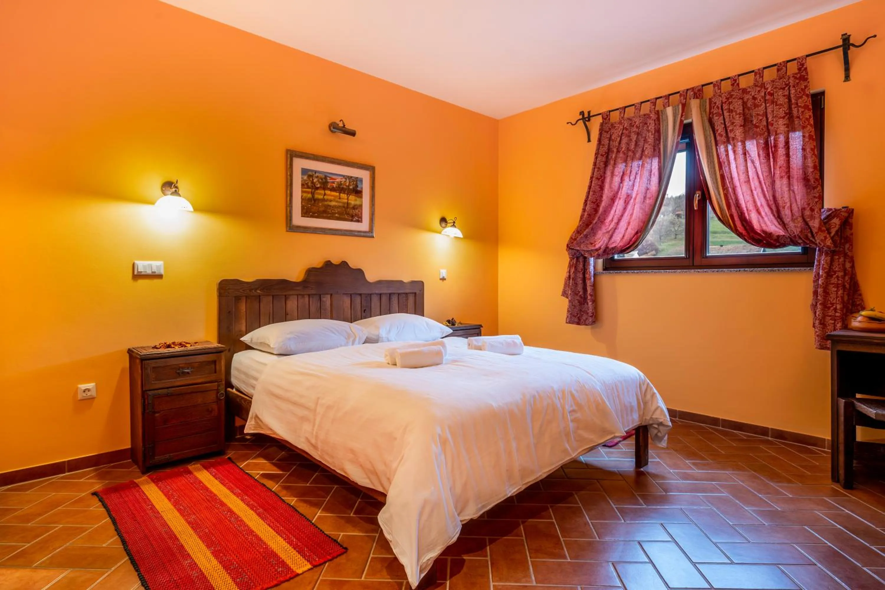 Bed in Stupnički Dvori Winery Hotel