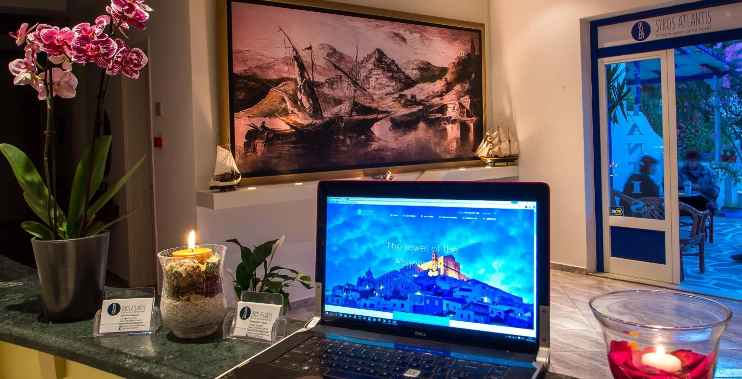 Lobby or reception in Syros Atlantis