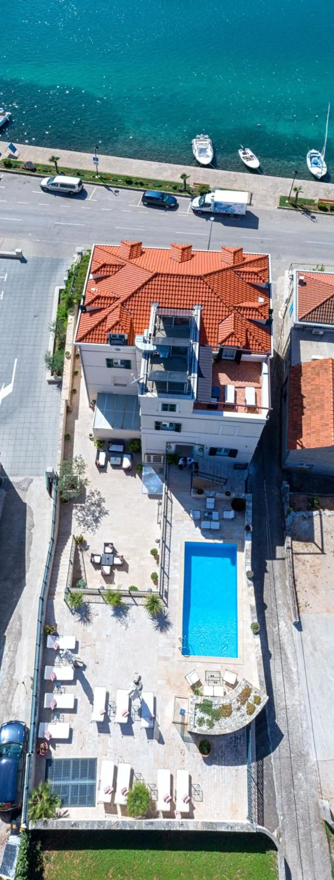 Swimming pool in Heritage Hotel Tisno