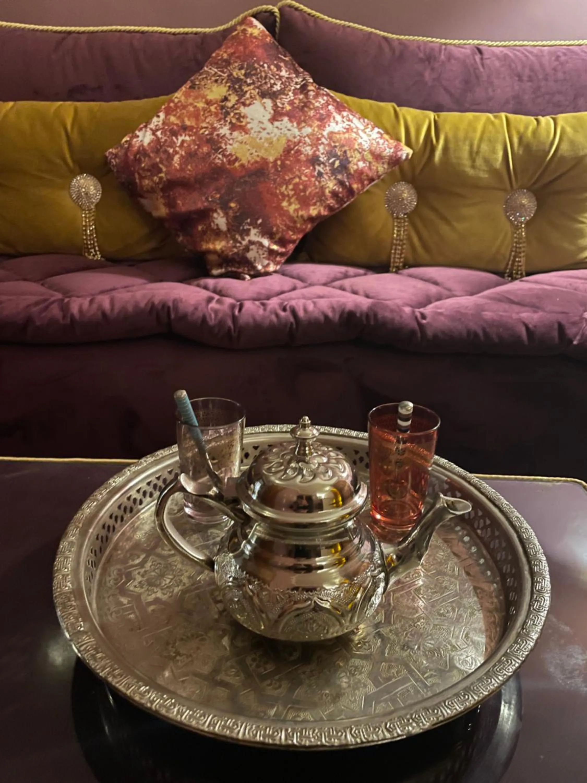 Living room in Riad See Moon And Spa