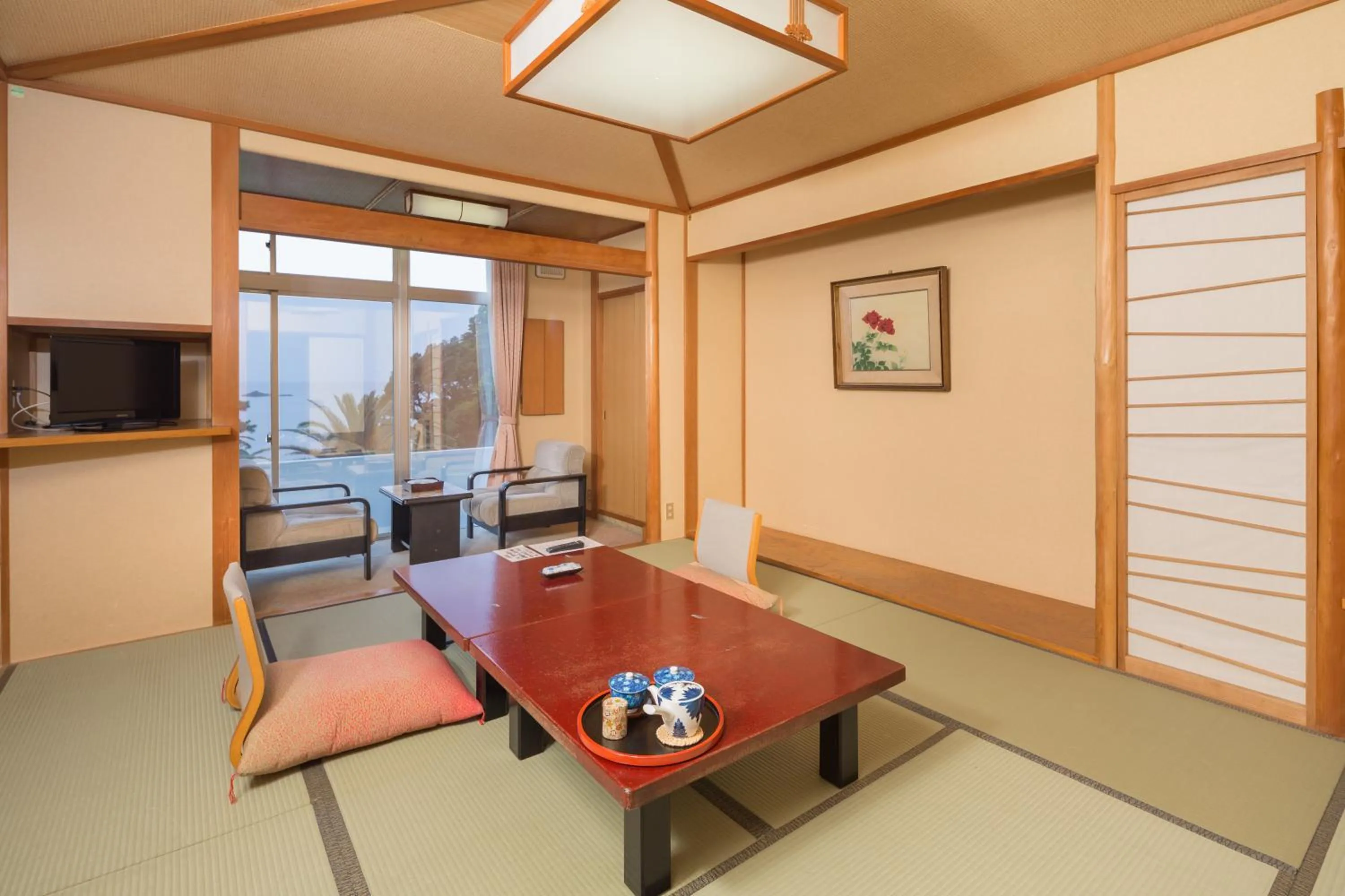 Living room in Dogashima Onsen Hotel