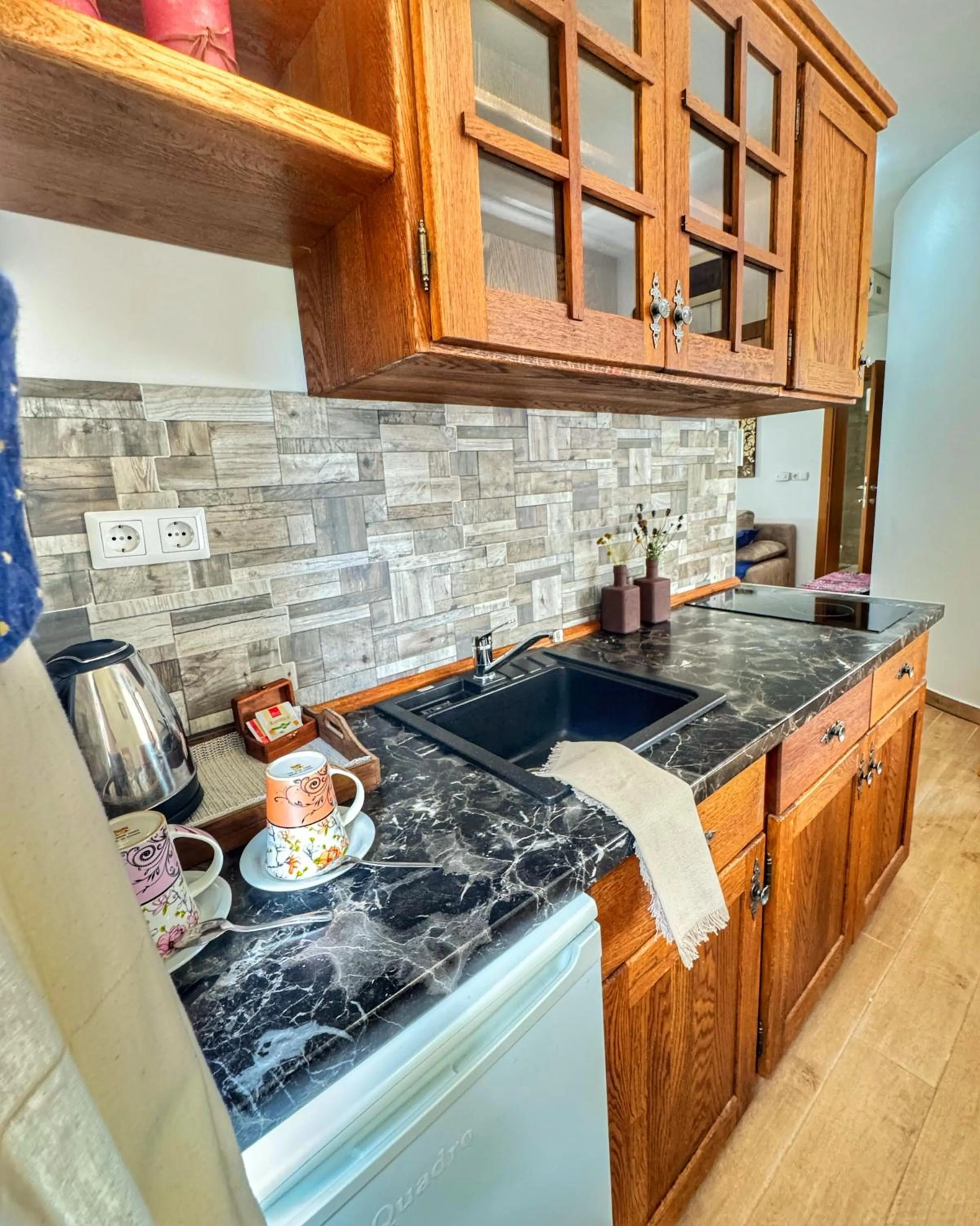 kitchen in Etno Garden Apartments