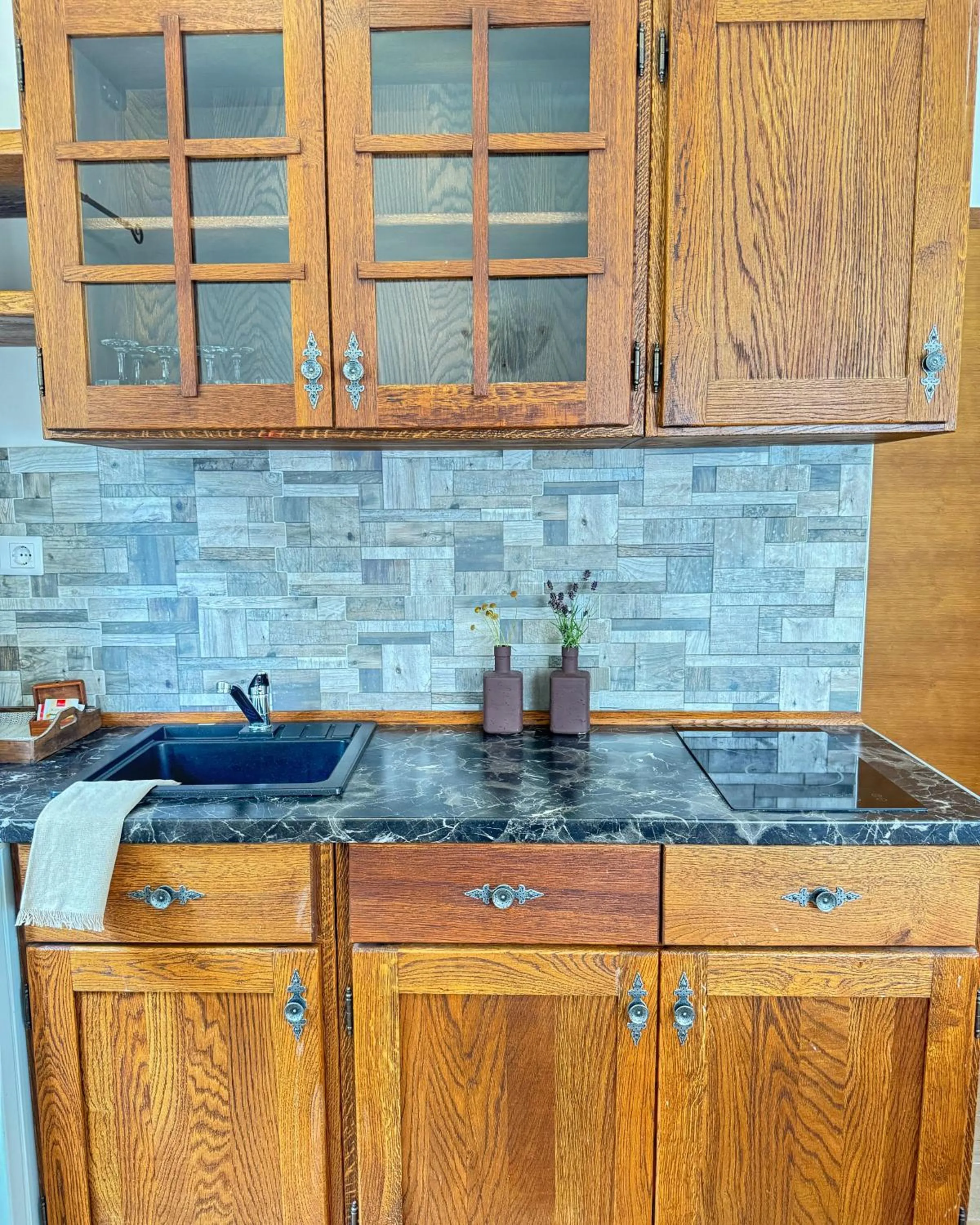 kitchen in Etno Garden Apartments