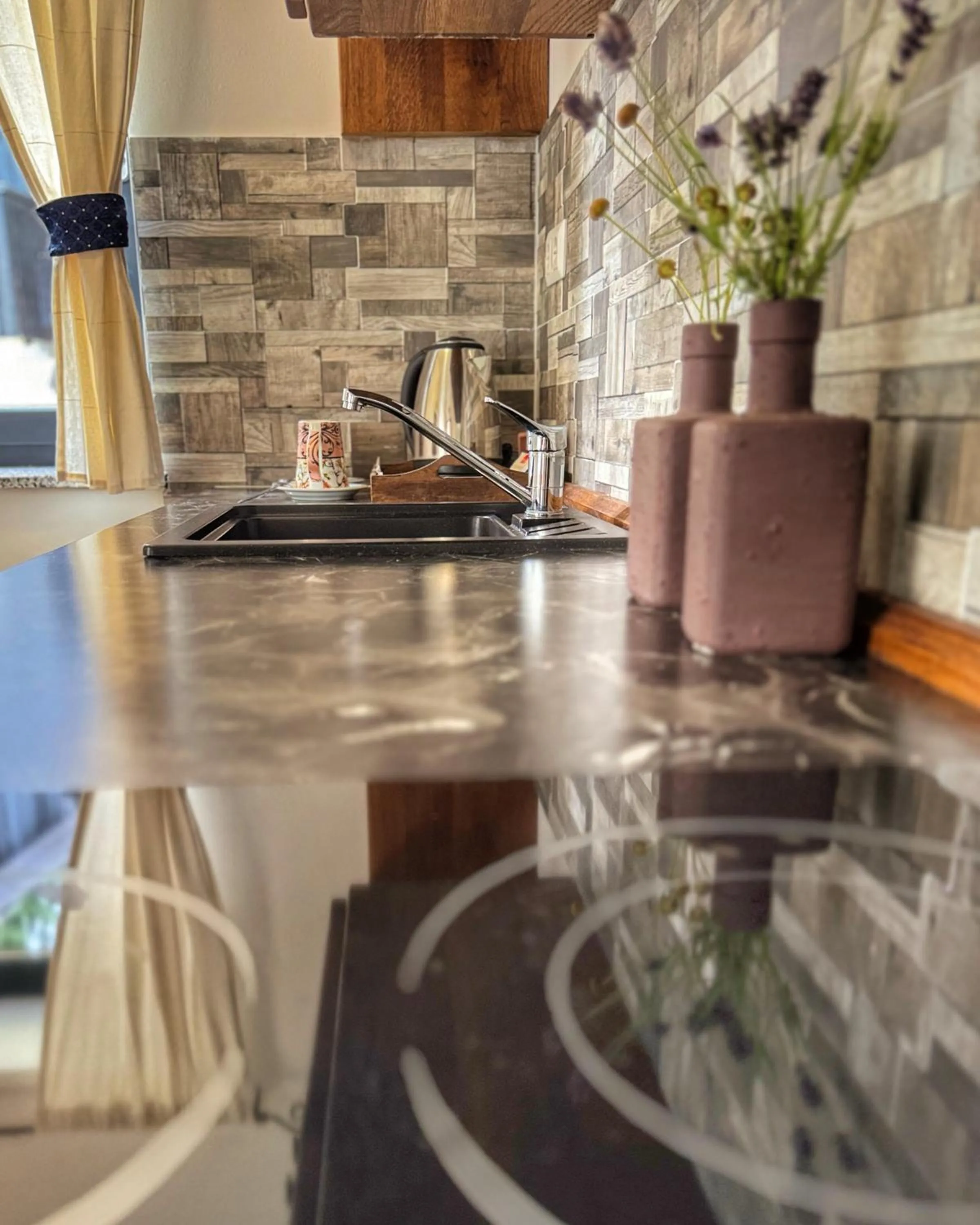 kitchen in Etno Garden Apartments