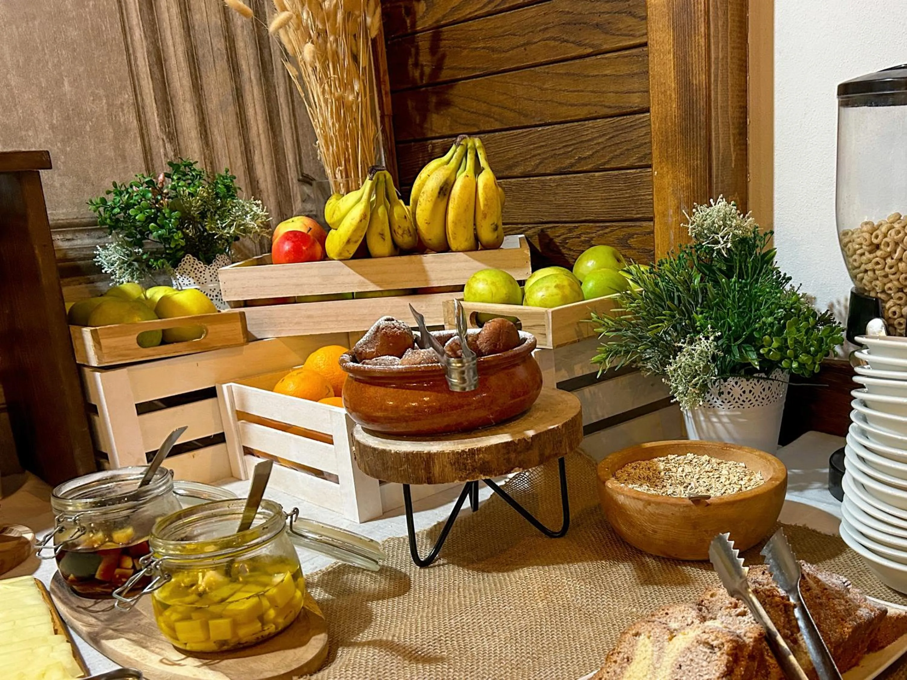 Breakfast in Etno Garden Apartments