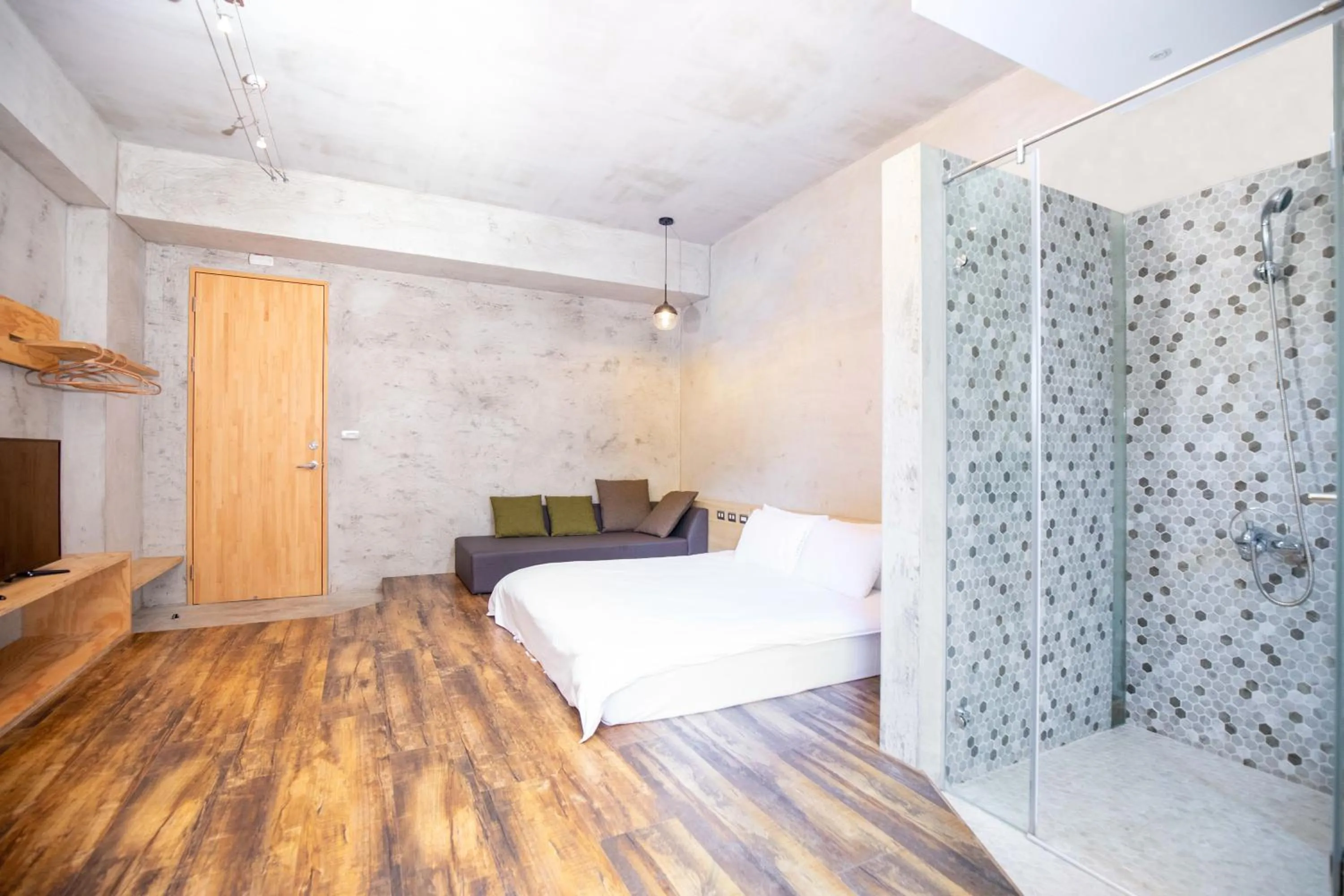 Bed in 日月潭山慕藝旅 Sun Moon Inn