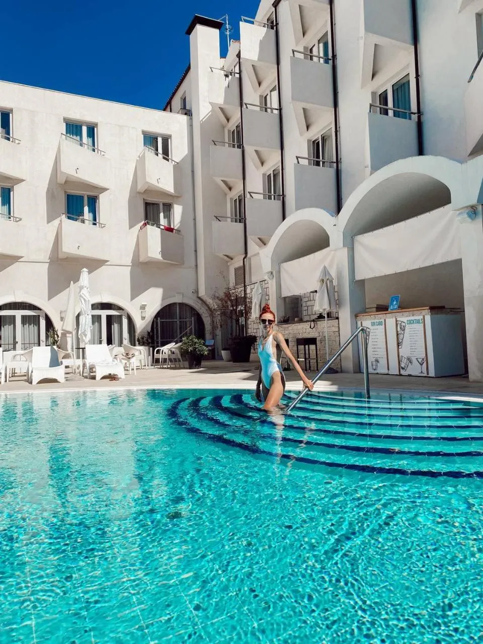 Swimming pool in Hotel Korkyra
