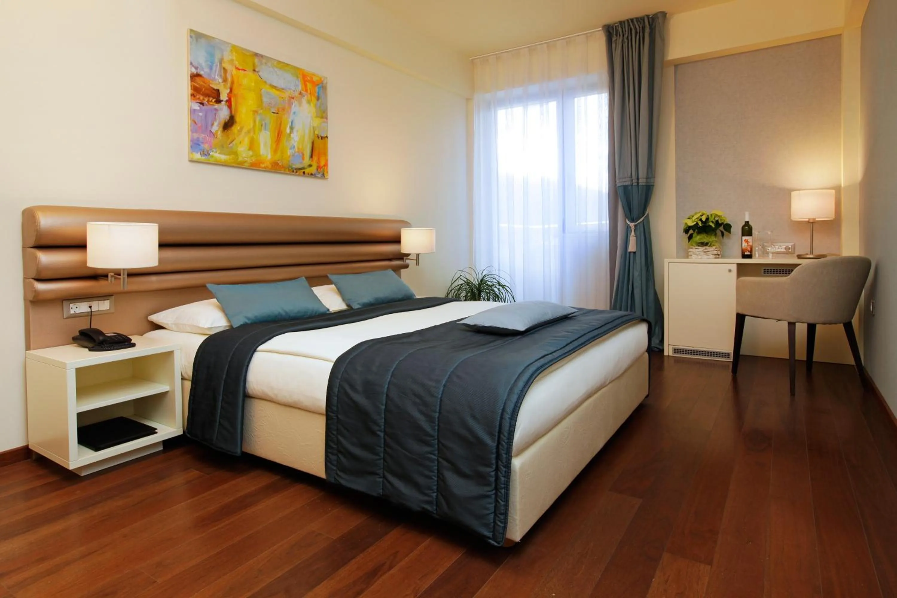 Bedroom, Bed in Hotel Korkyra