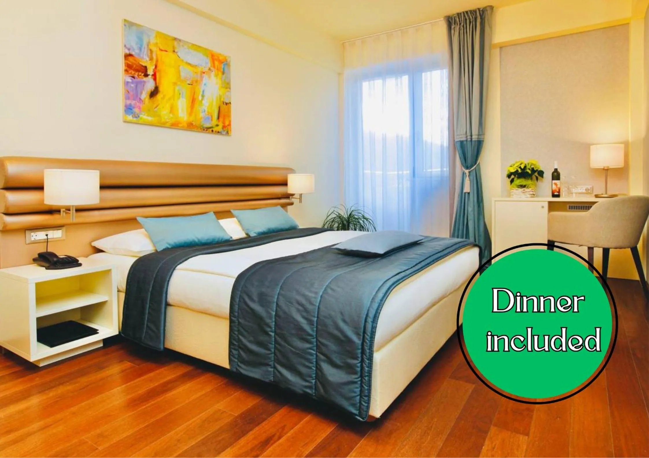 Bedroom, Bed in Hotel Korkyra