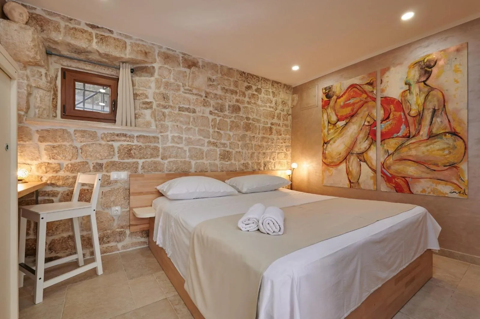 Bedroom, Bed in Villa Kudelik - Stone Story