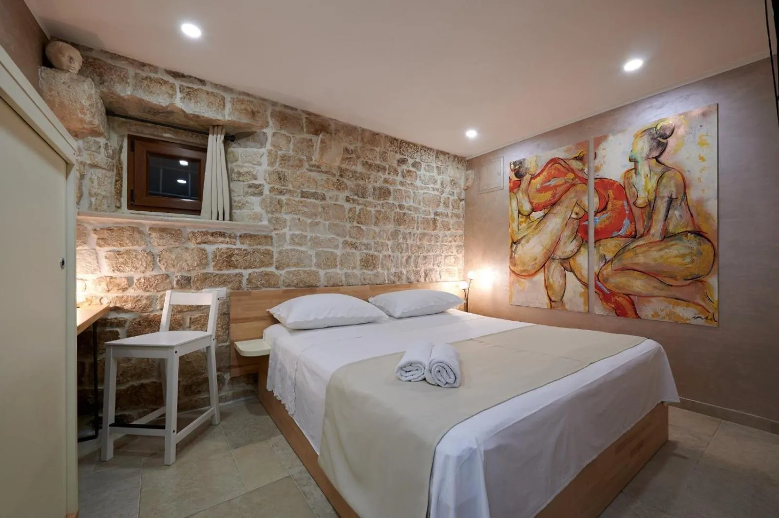 Bedroom, Bed in Villa Kudelik - Stone Story