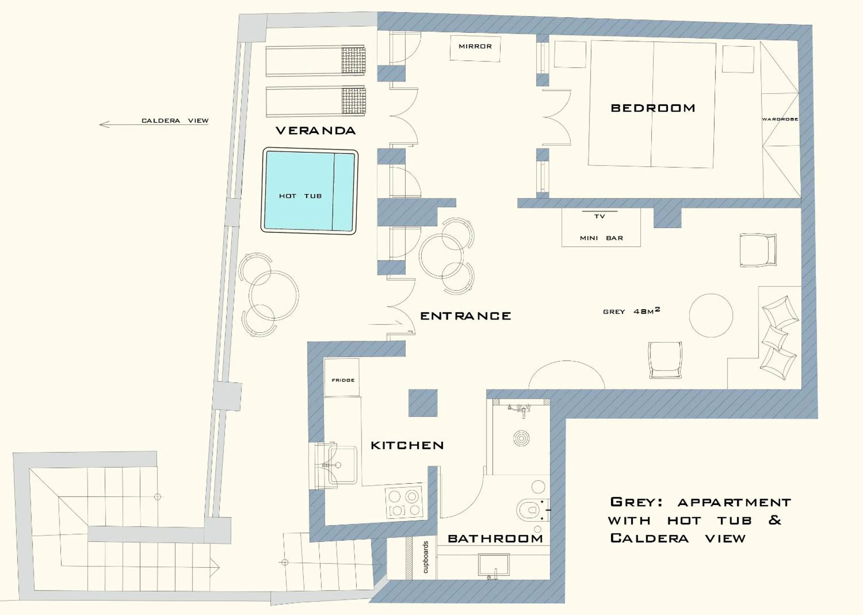 Floor plan in Golden Grey Goose