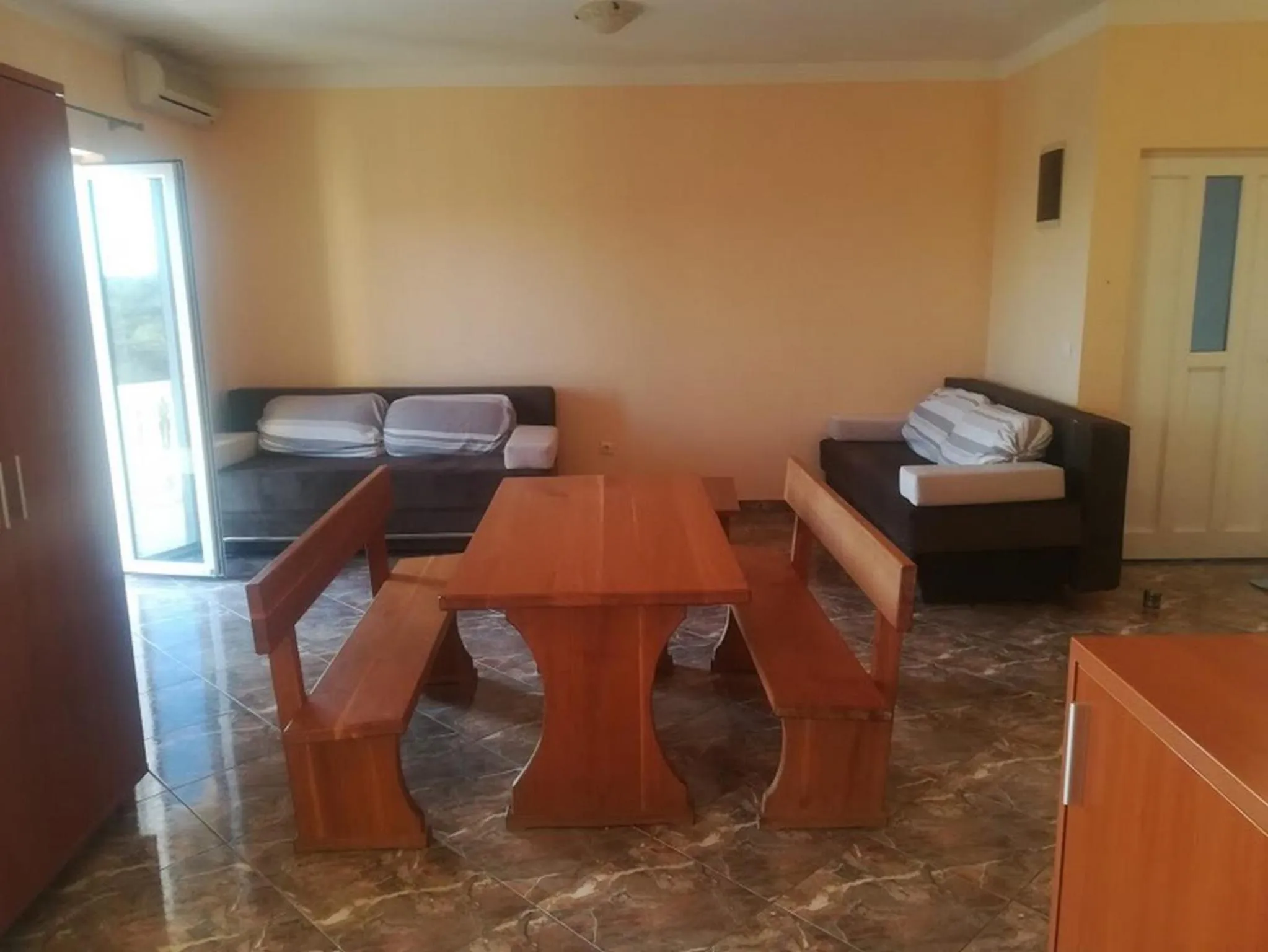 Living room, Bed in Apartments Barisic Hrvatskih Žrtava 404 Seget Vranjica