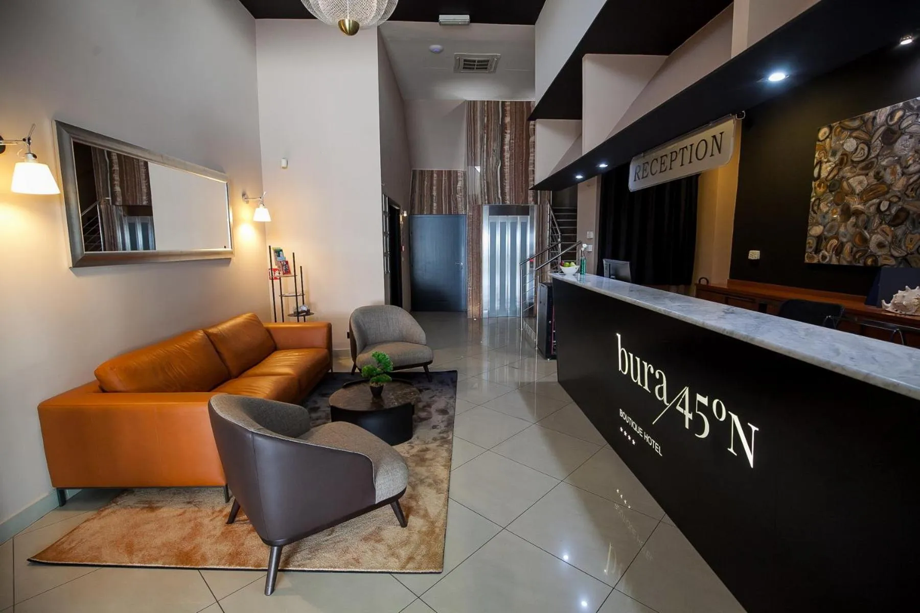 Property logo or sign in Boutique Hotel Bura 45N