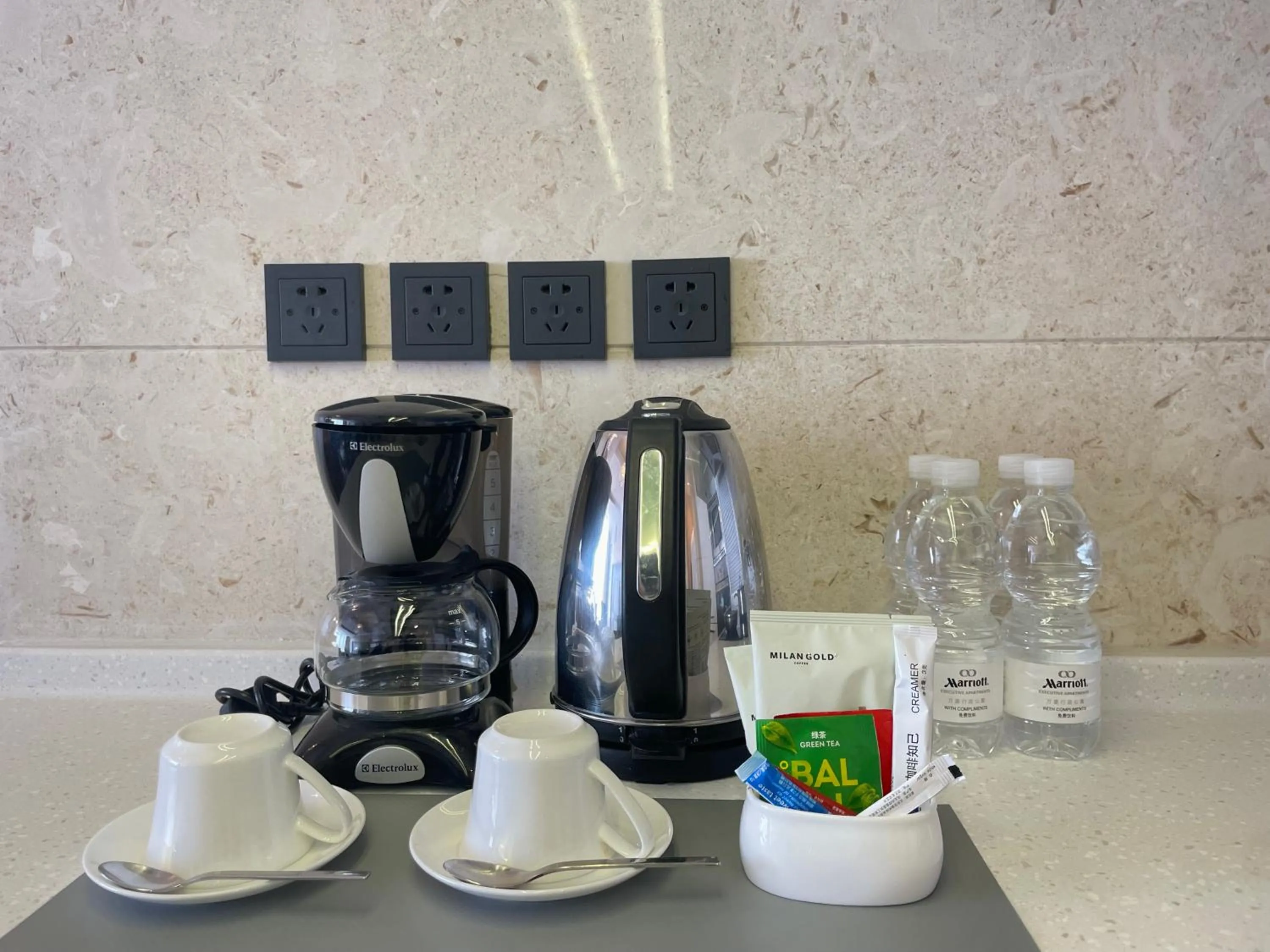 Kitchen or kitchenette in The Sandalwood Beijing Marriott Executive Apartments