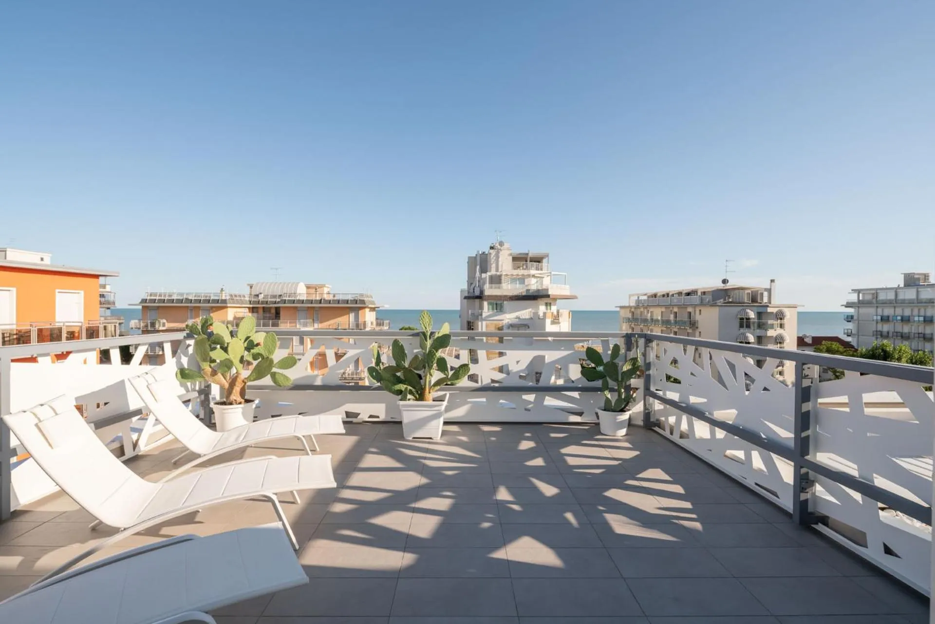 Balcony/Terrace in Hotel Iris Jesolo