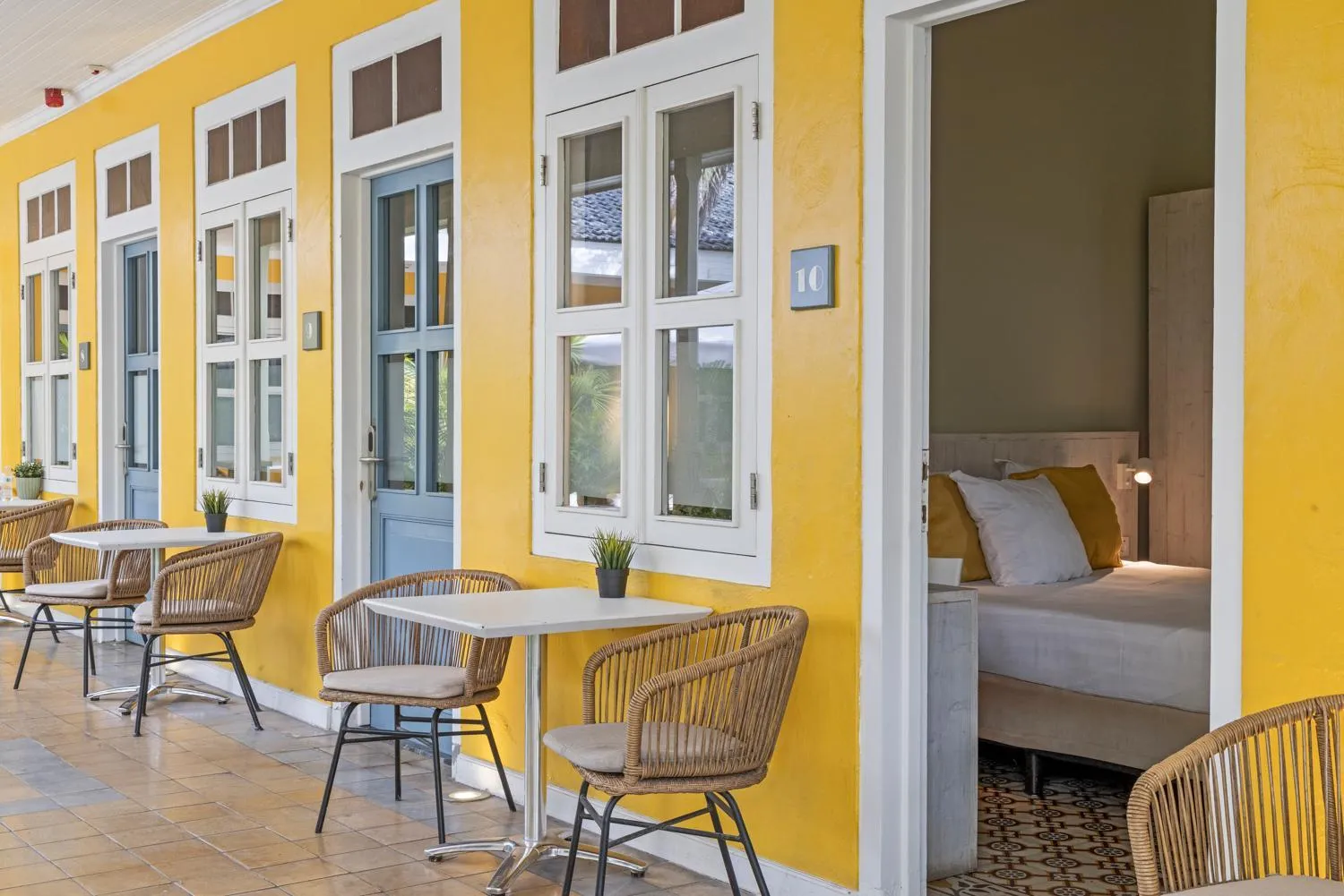 Inner courtyard view in Boutique Hotel 't Klooster