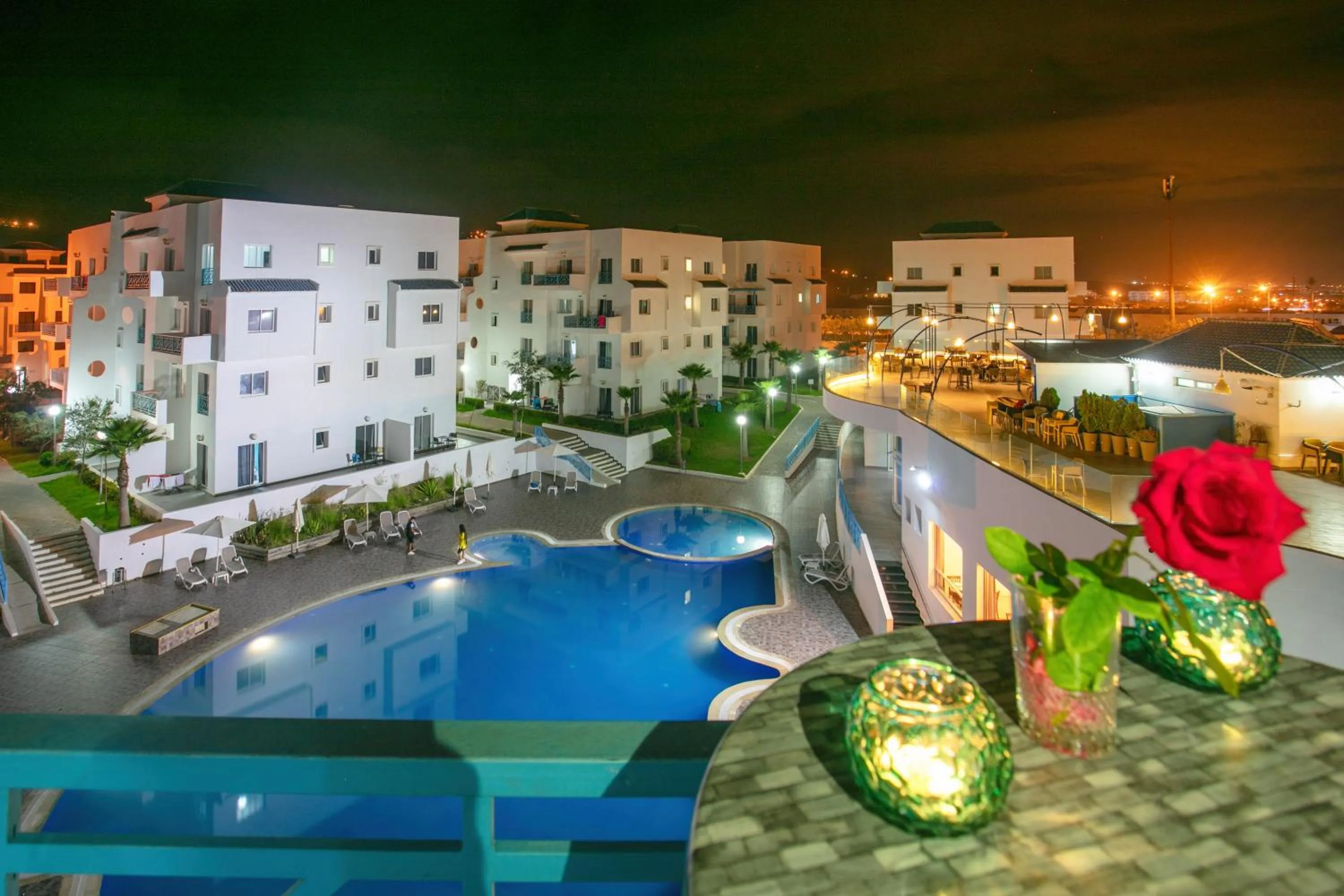 Pool view in L'escale Appart-hôtel By 7AV HOTELS