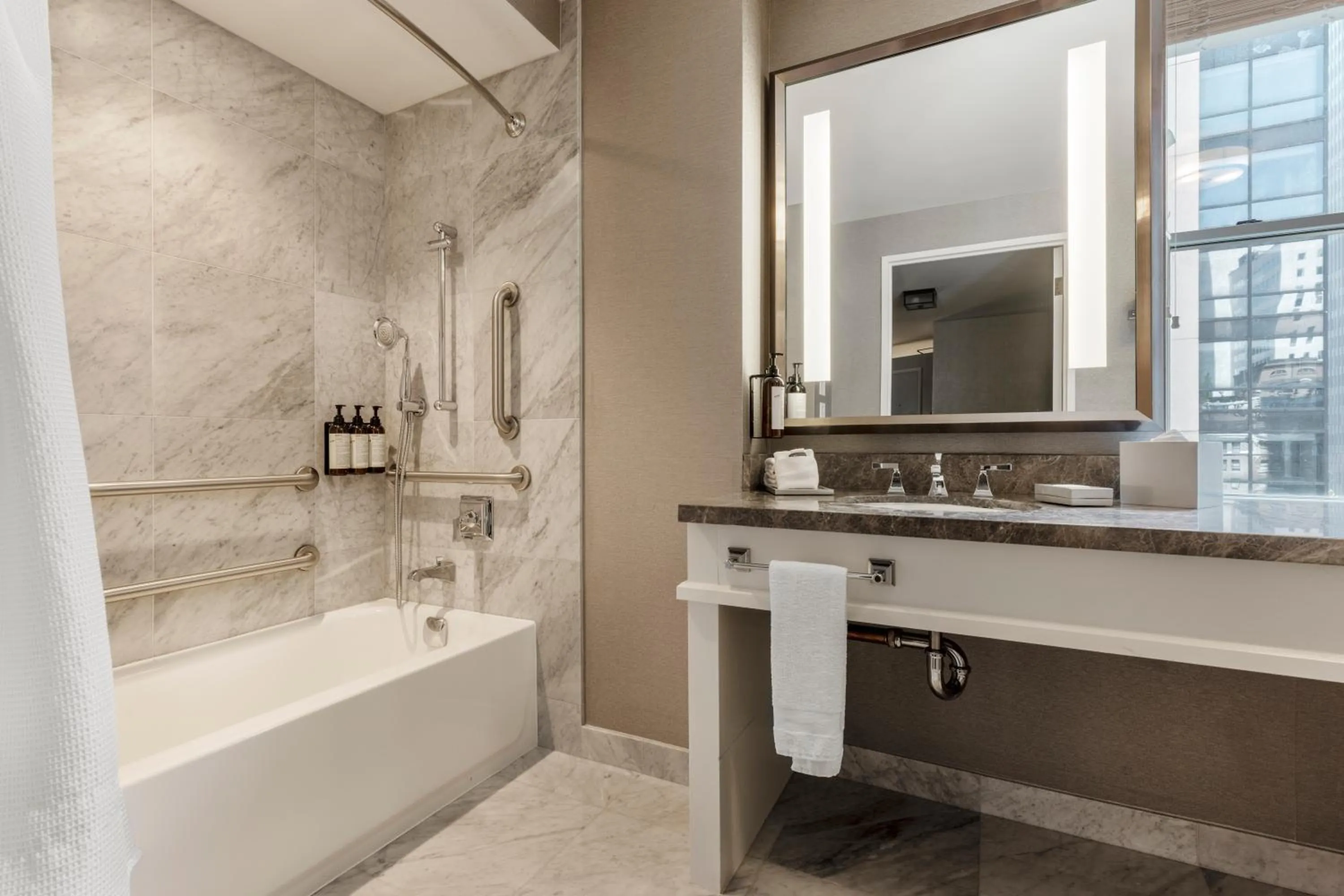 Bathroom in Fairmont Olympic Hotel