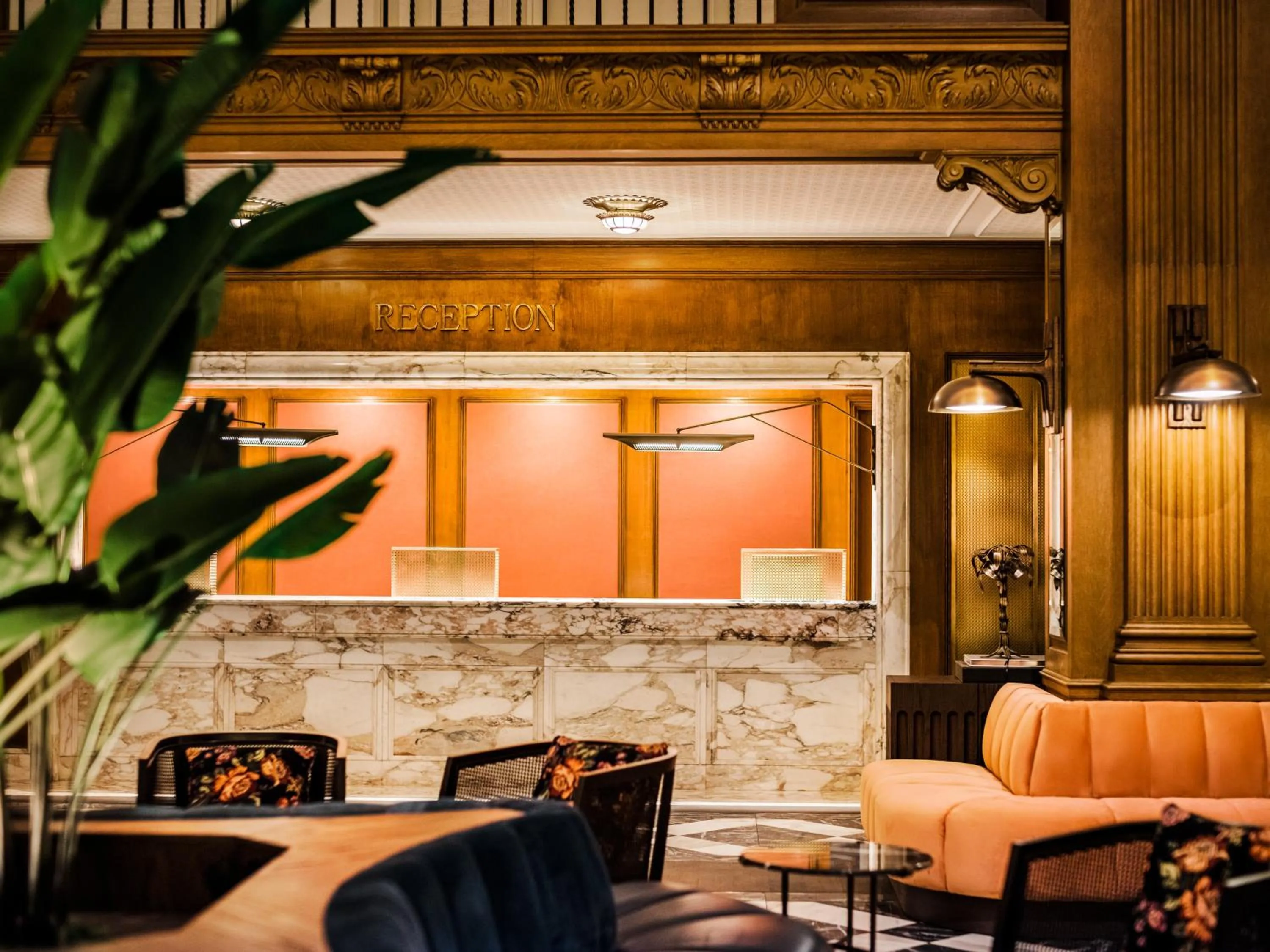 Lobby or reception in Fairmont Olympic Hotel