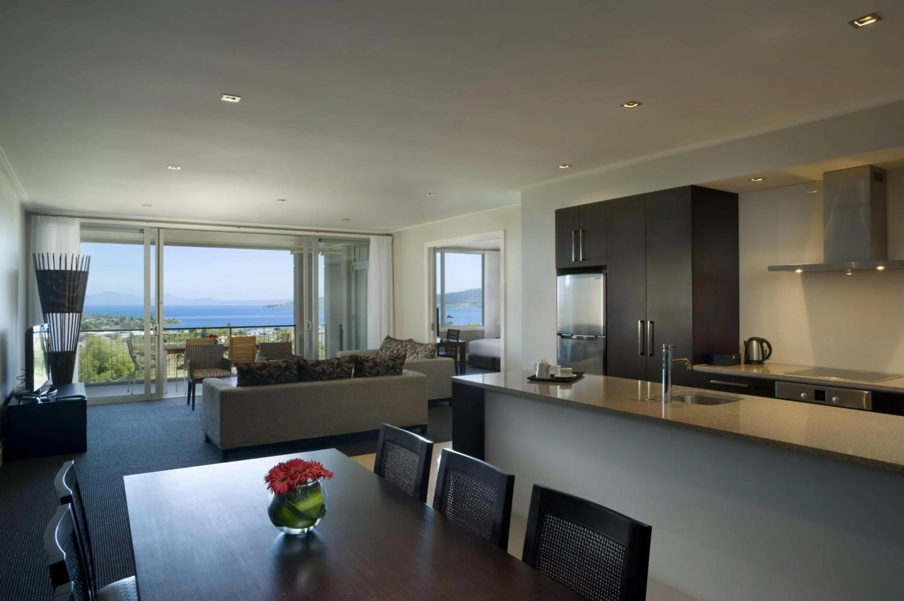 Living room in Hilton Lake Taupo