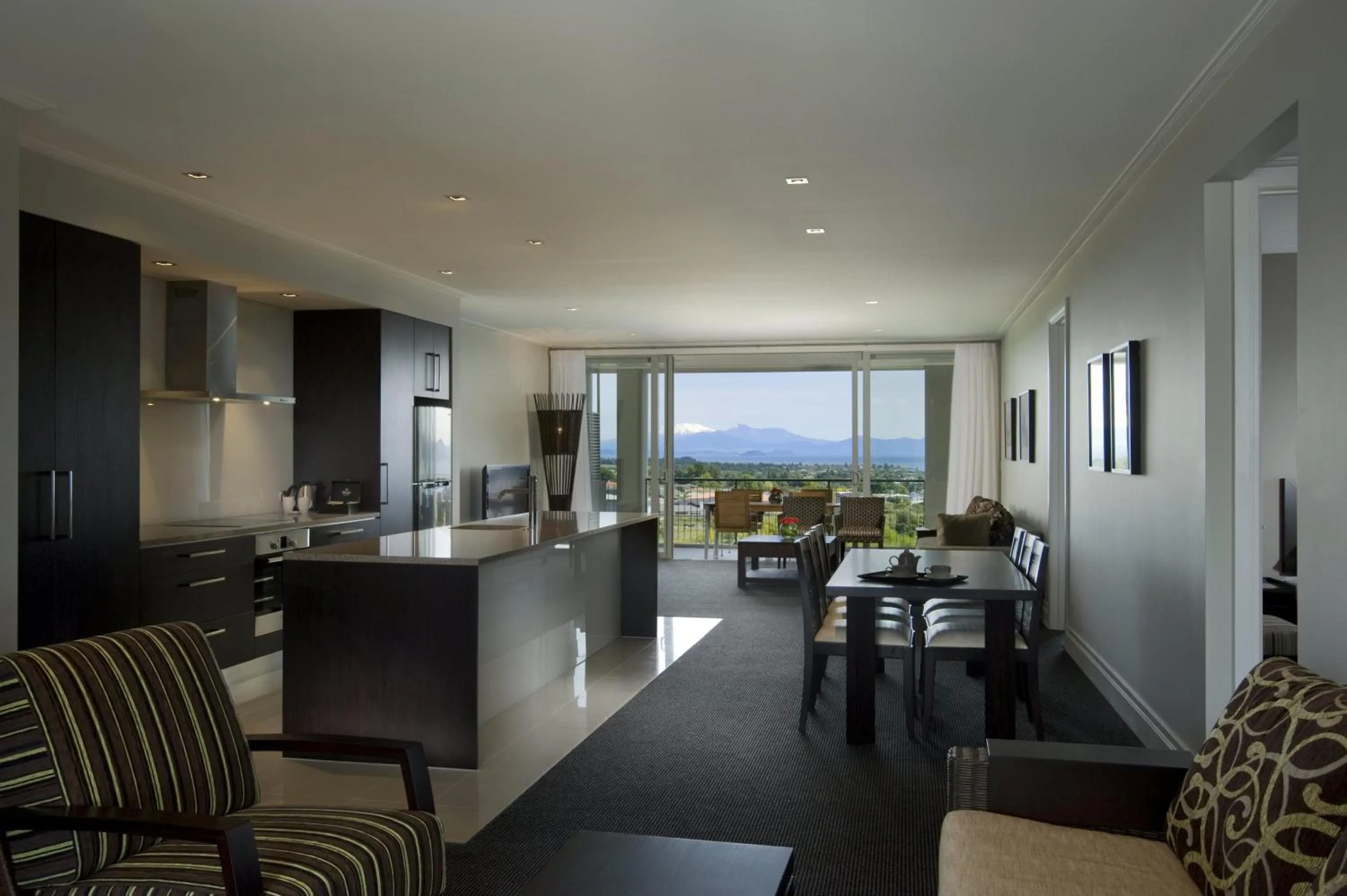 Living room in Hilton Lake Taupo