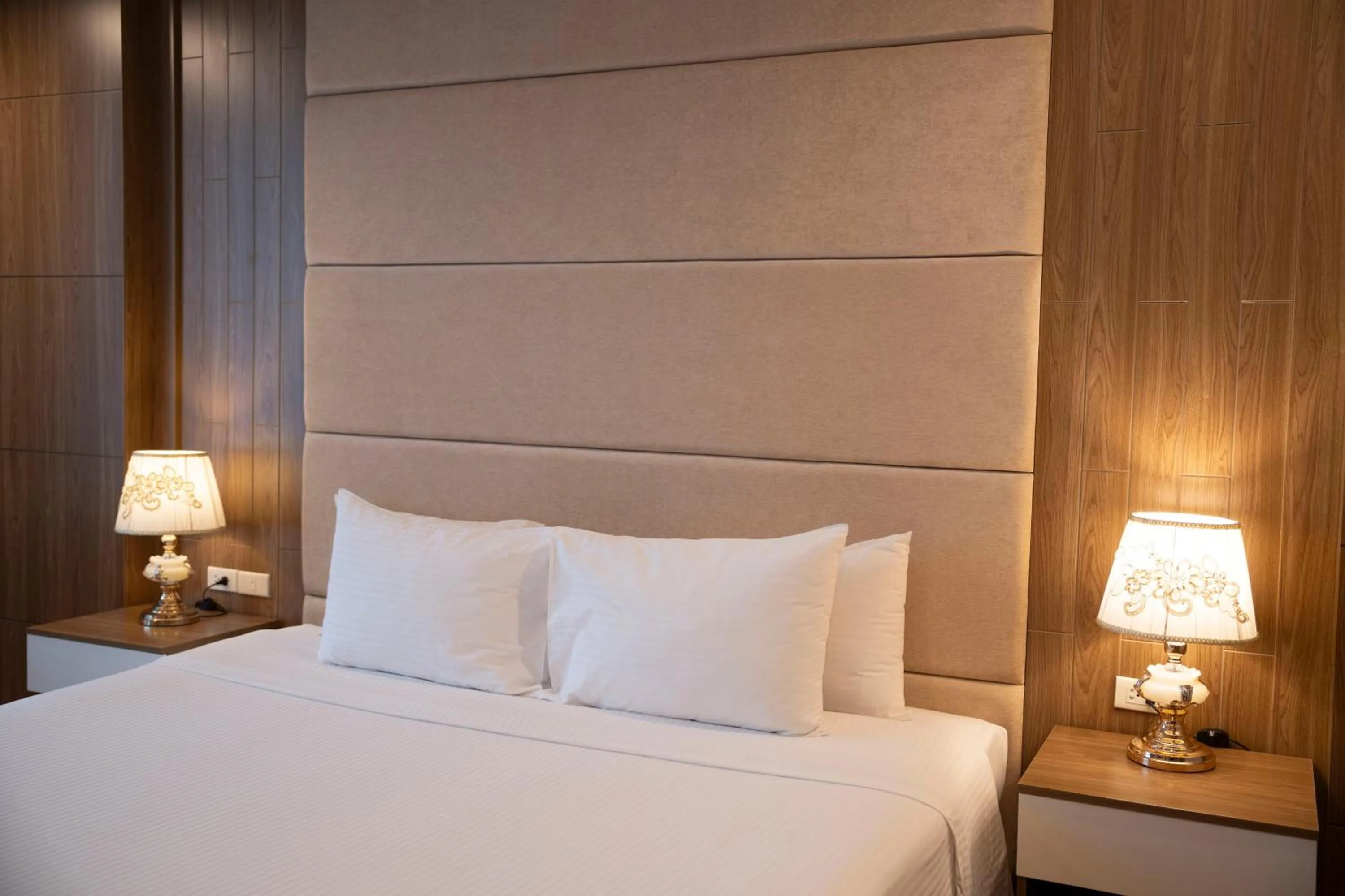 Bed in Muong Thanh Grand Hanoi Hotel