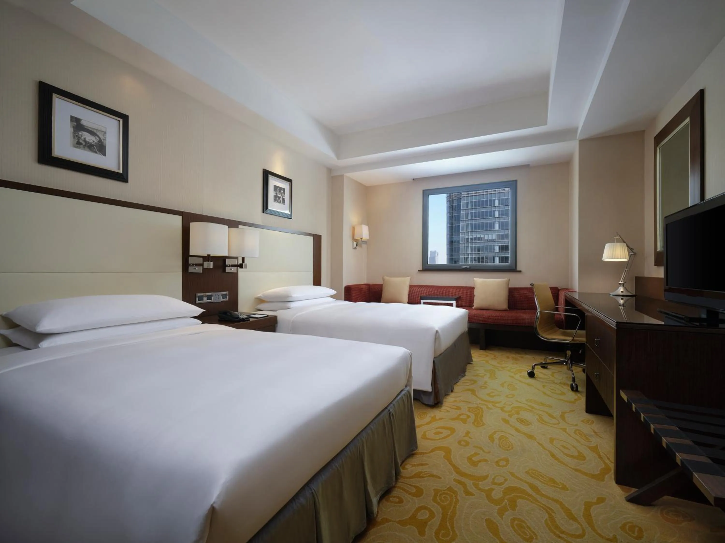 City view, Bed in Courtyard By Marriott Shanghai Xujiahui