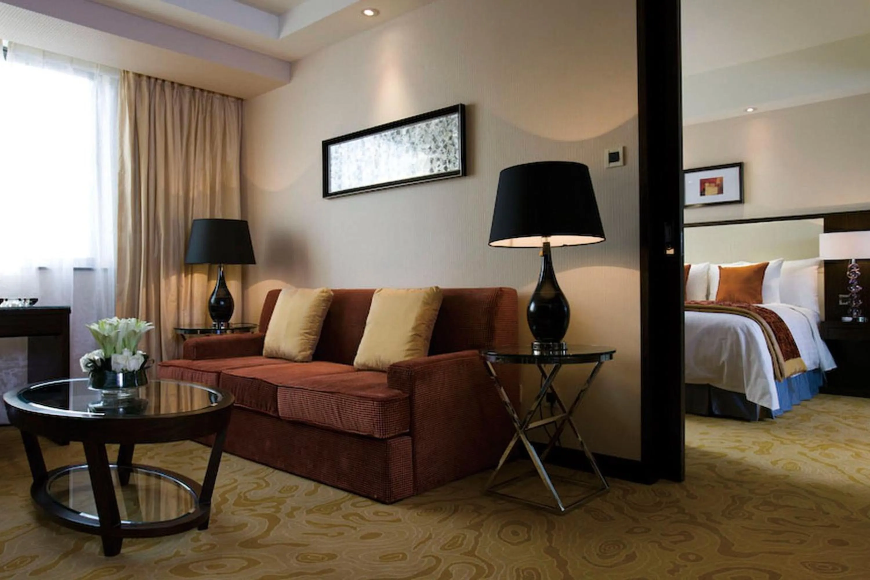 Bedroom, Bed in Courtyard By Marriott Shanghai Xujiahui