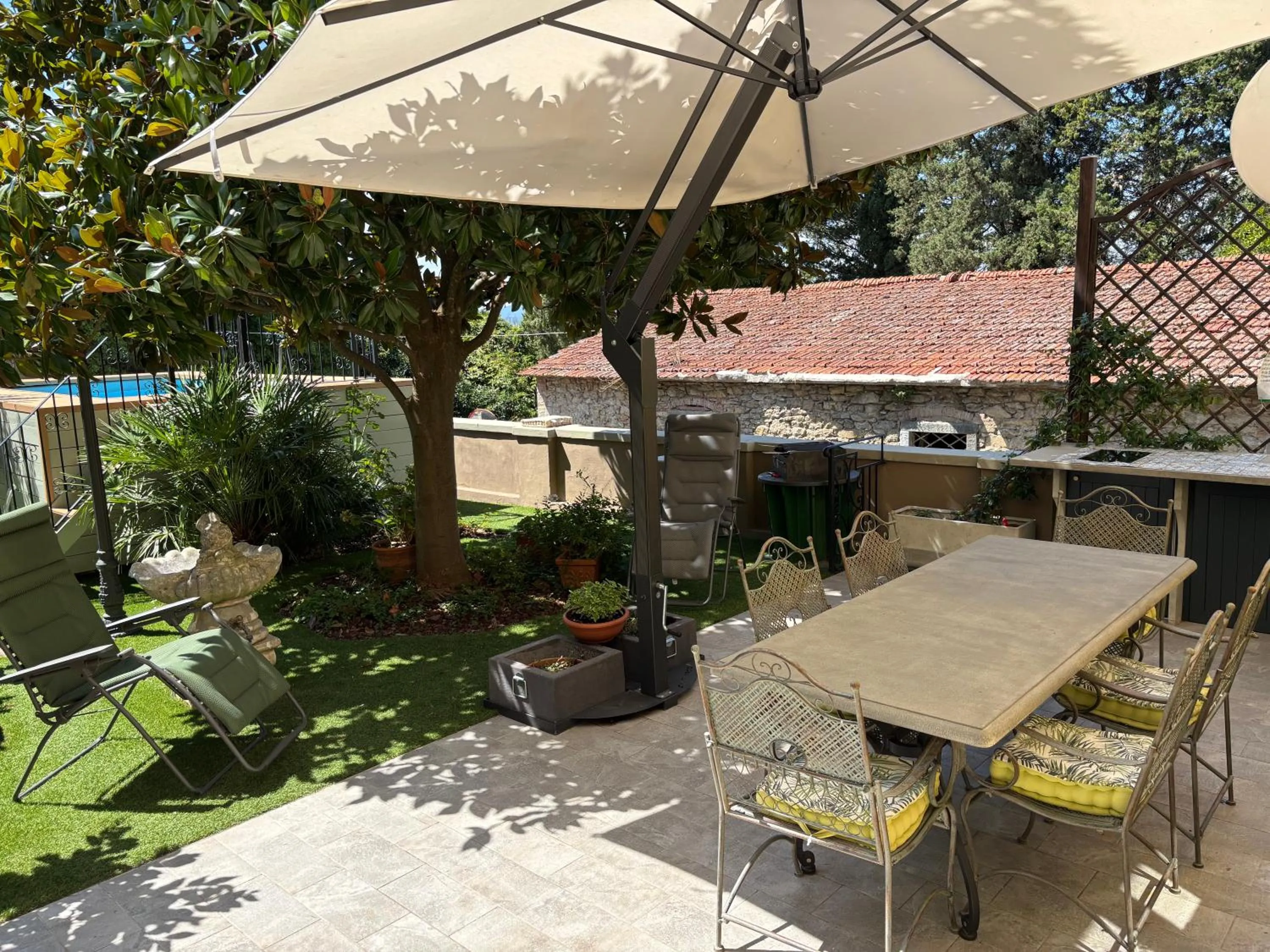 Garden in B&B Il Castello