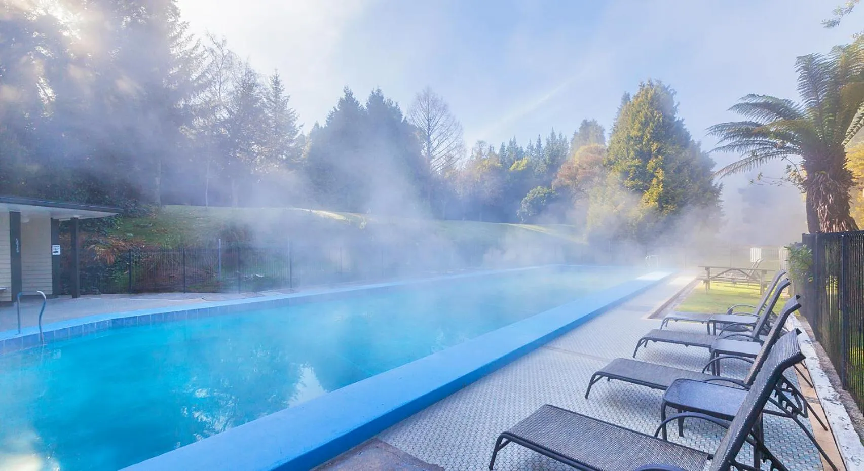 Swimming pool in Wairakei Resort Taupo