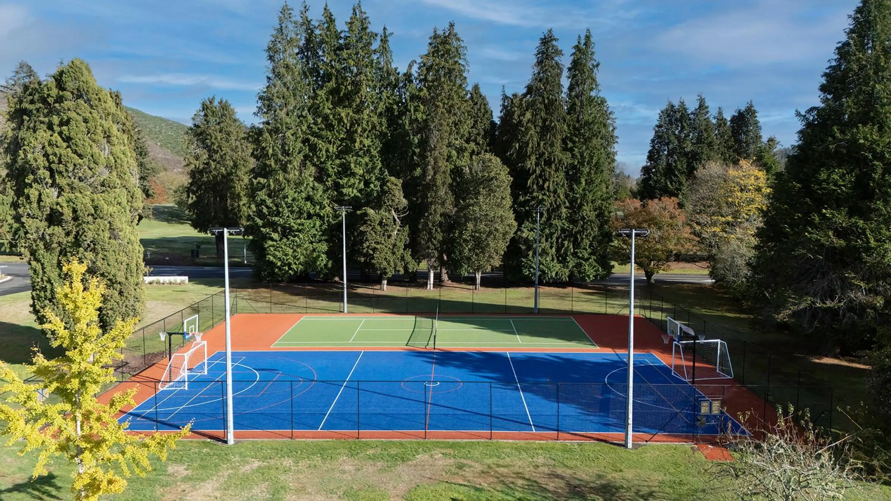 Tennis court in Wairakei Resort Taupo
