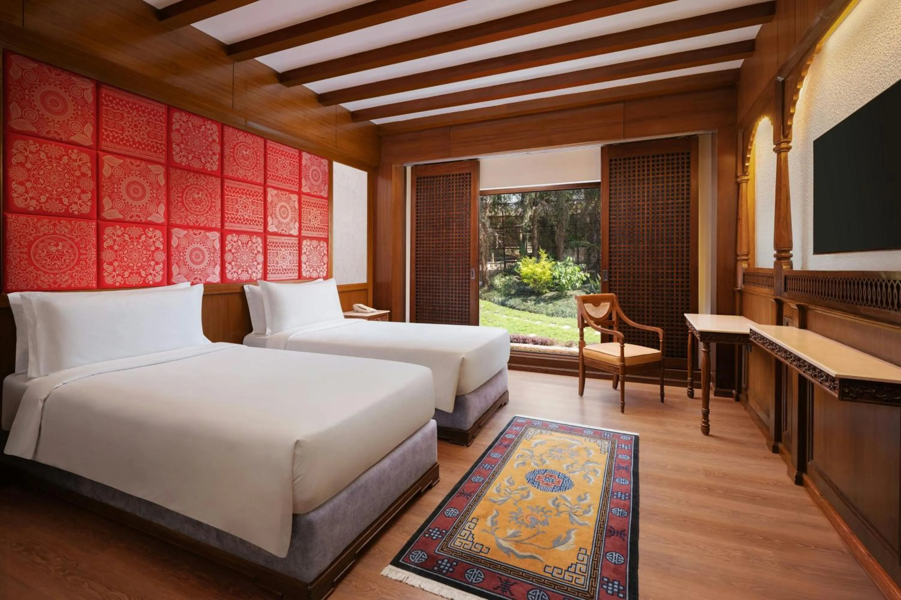 Photo of the whole room, Bed in The Soaltee Kathmandu, Autograph Collection