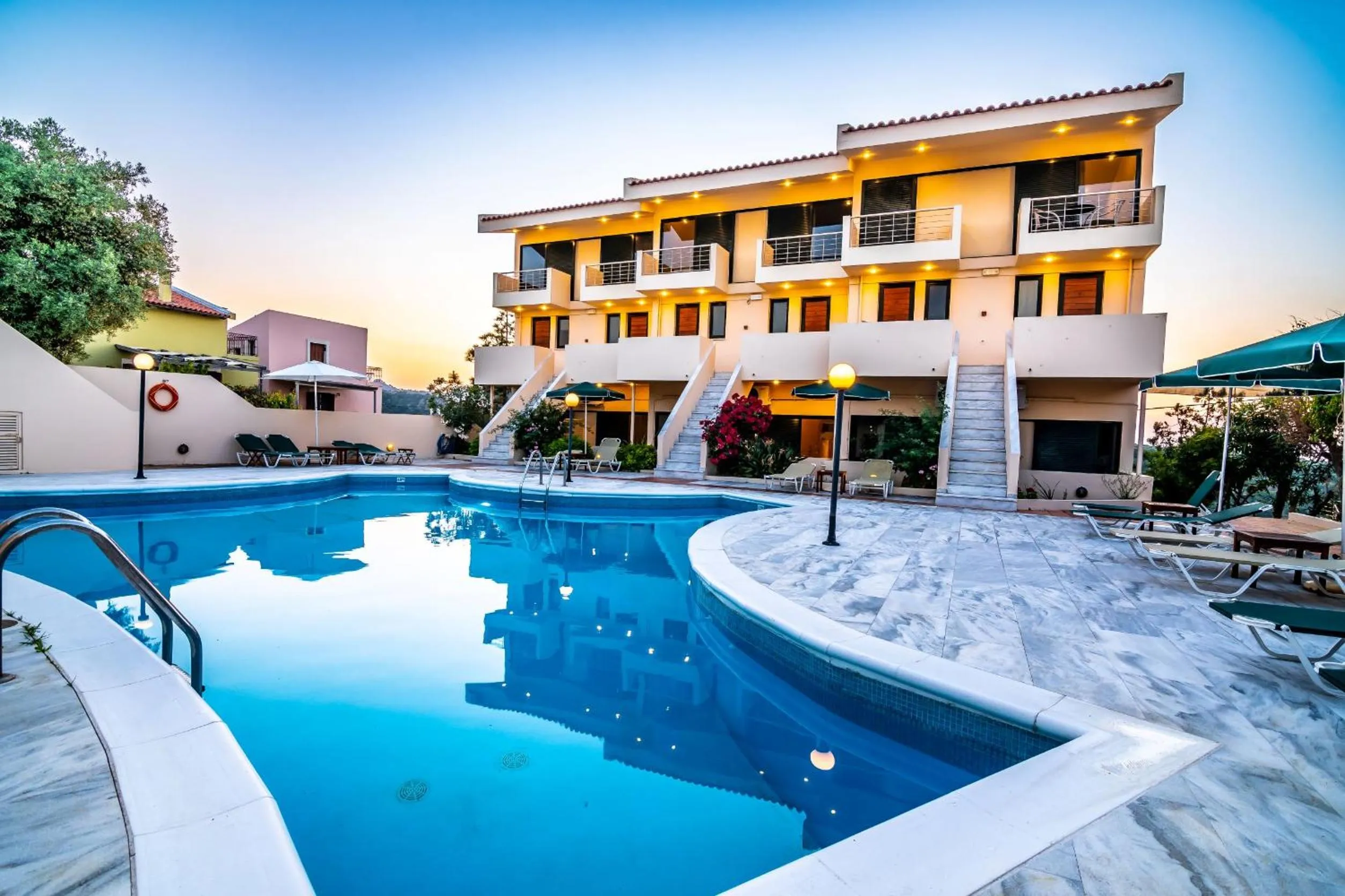 Property building in Orestis Hotel Sea View Apartments