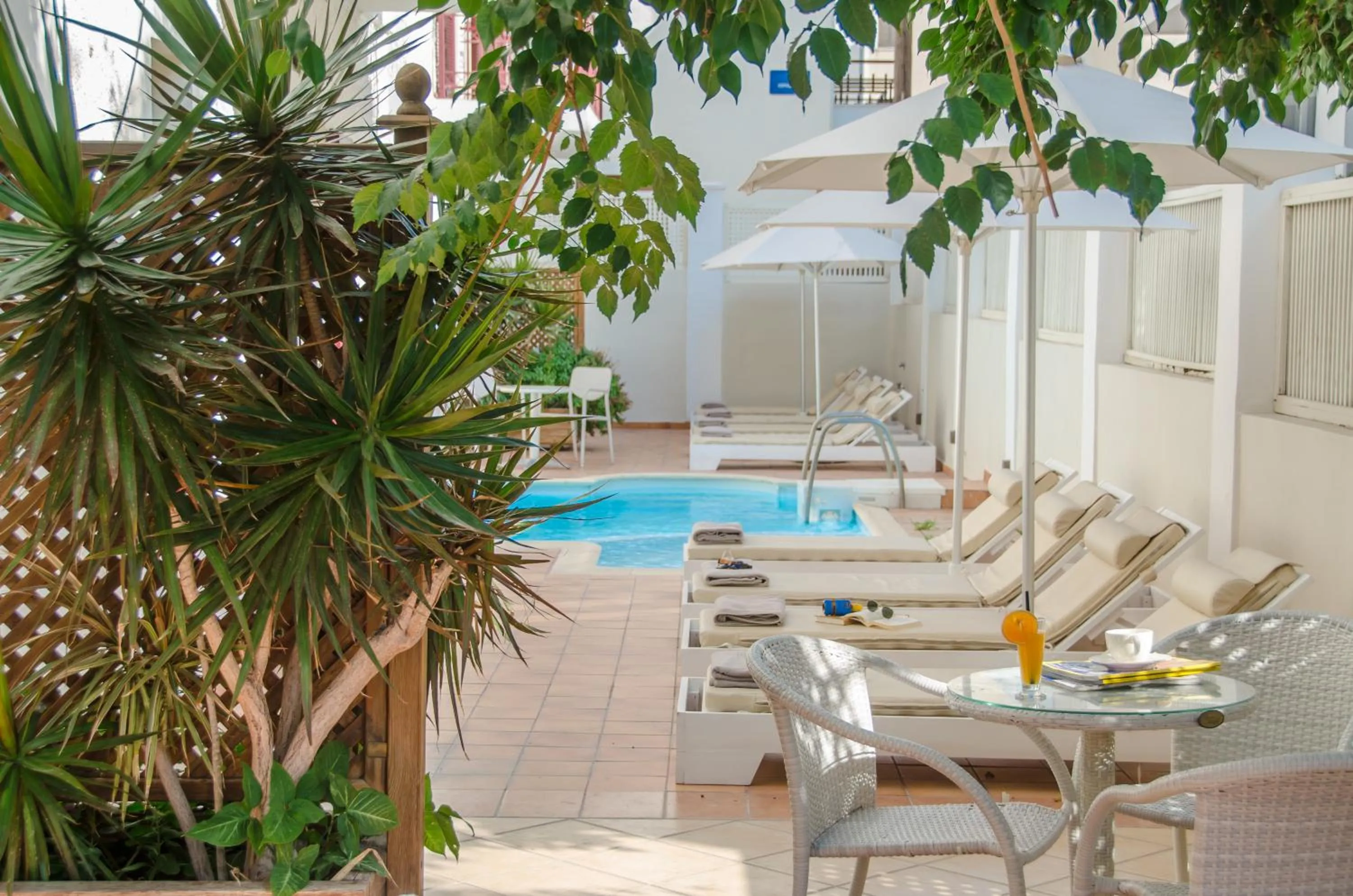 Swimming pool in Aeolis Boutique Hotel