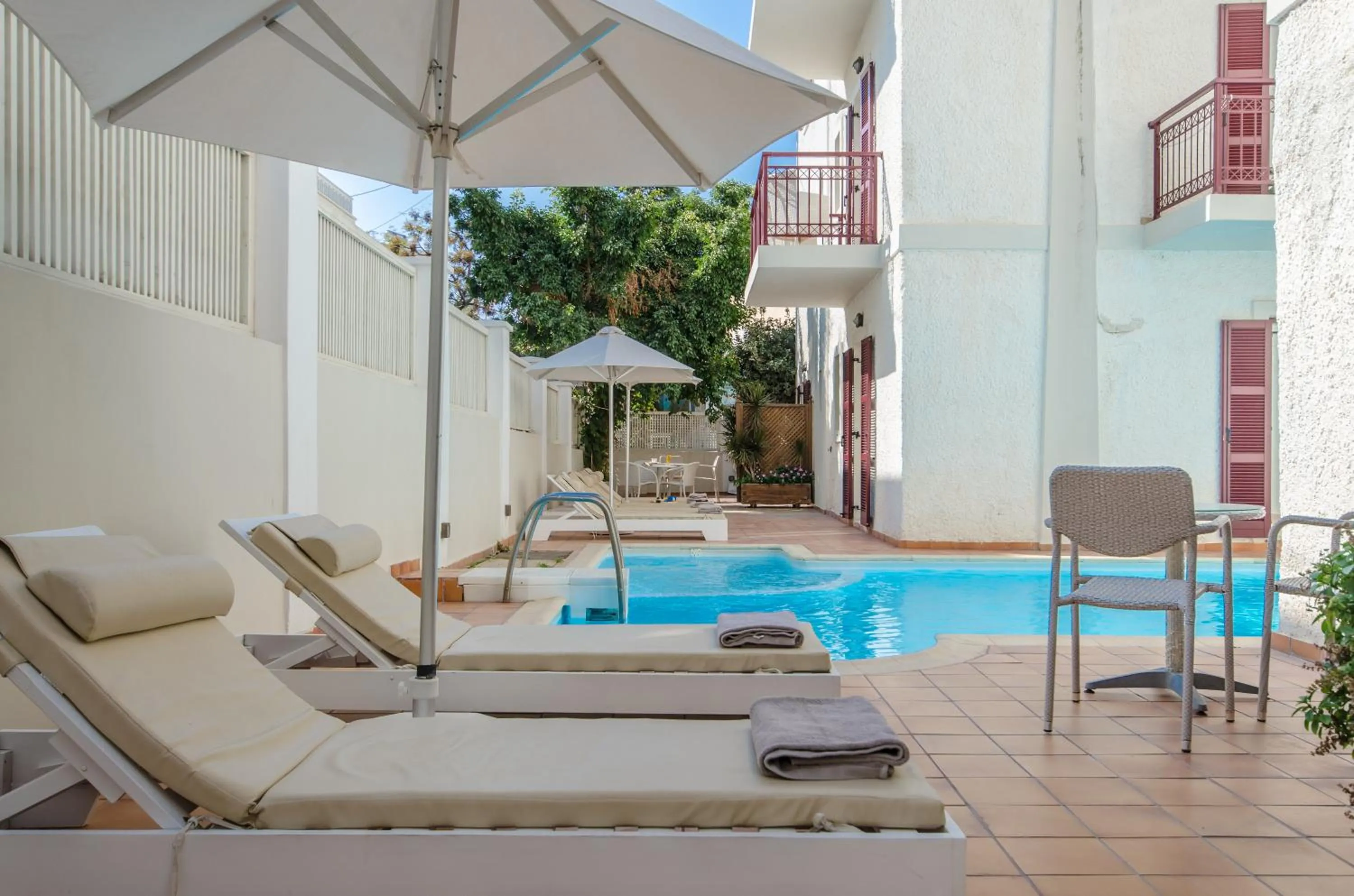 Swimming pool in Aeolis Boutique Hotel
