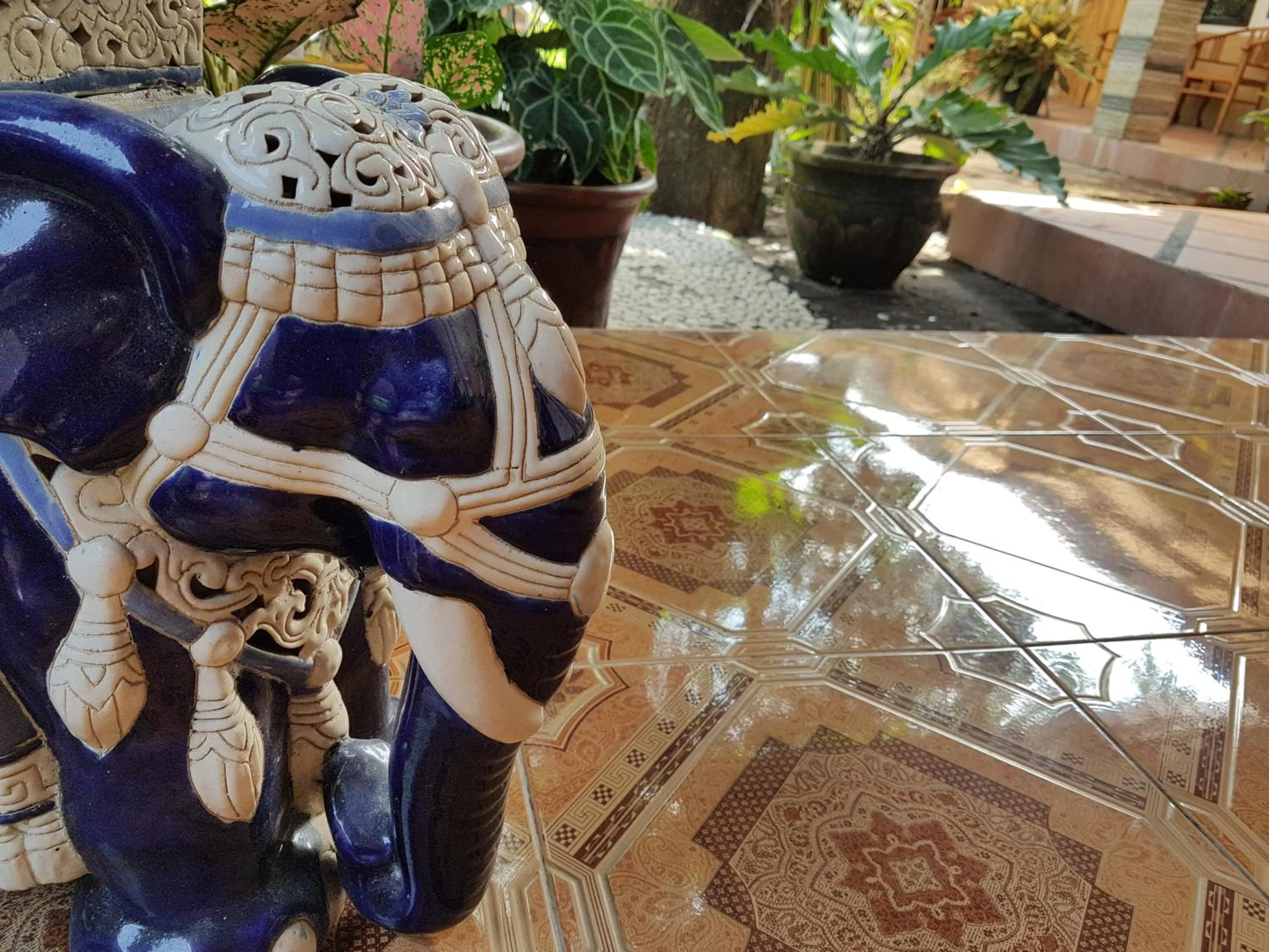 Decorative detail in Omah Konco Yogyakarta