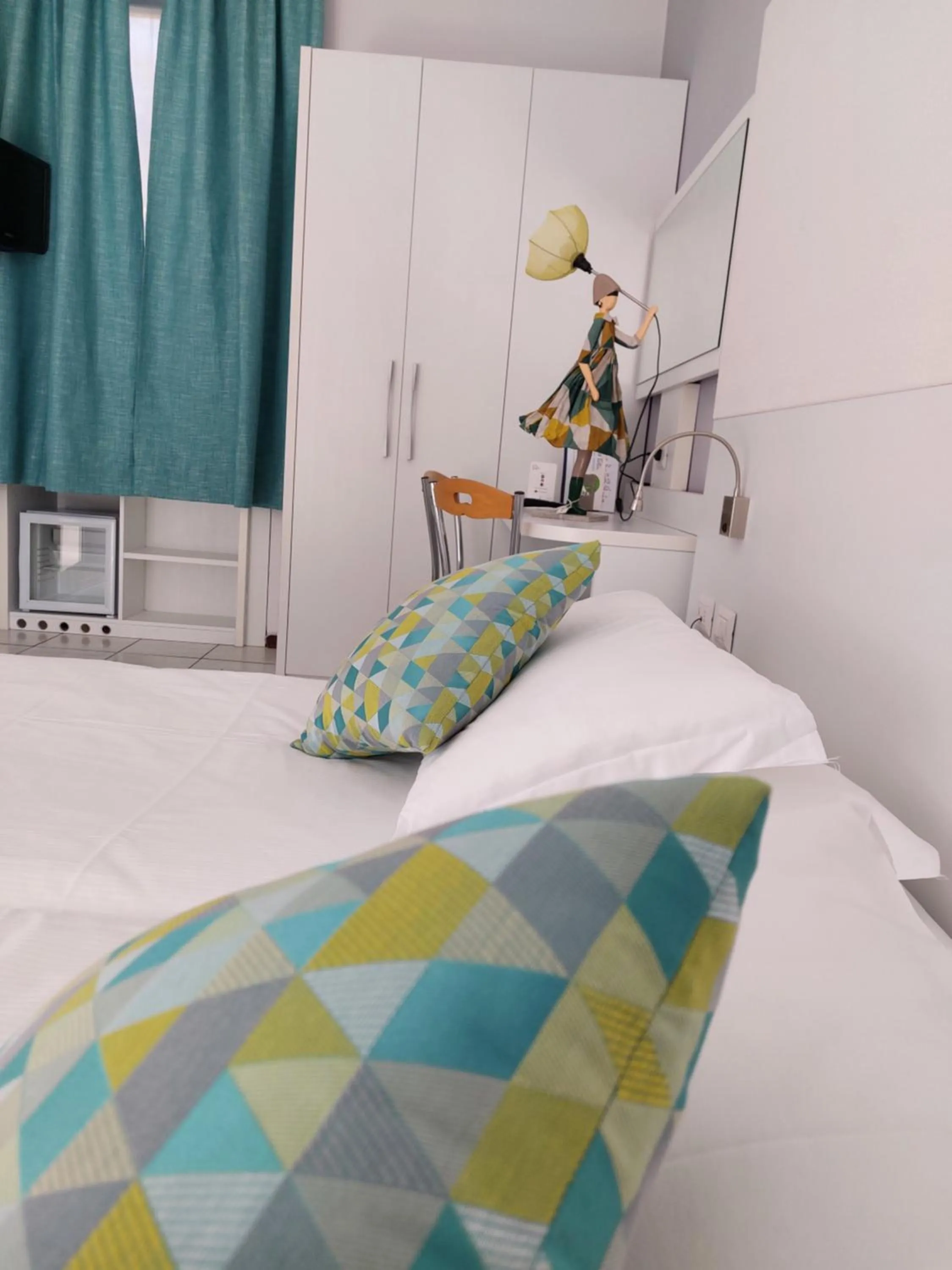 Decorative detail, Bed in Albergo Pesce D'oro