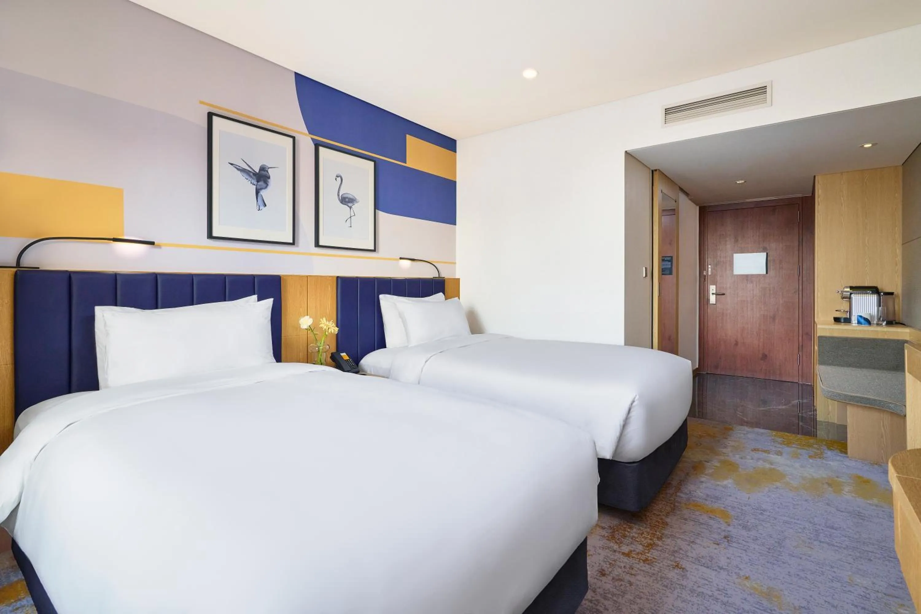 Decorative detail, Bed in voco Seoul Myeongdong by IHG