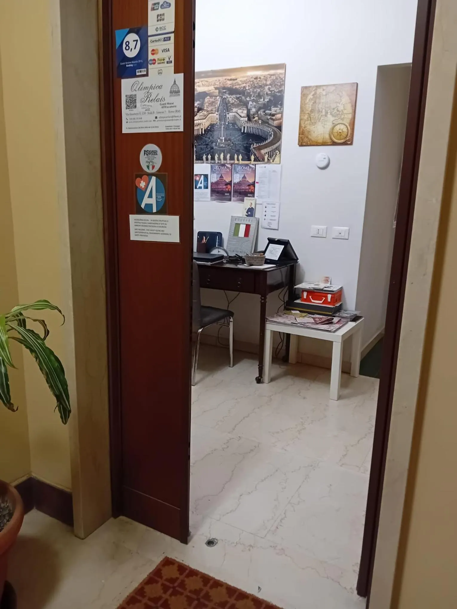 Lobby or reception in Olimpica Relais guest house