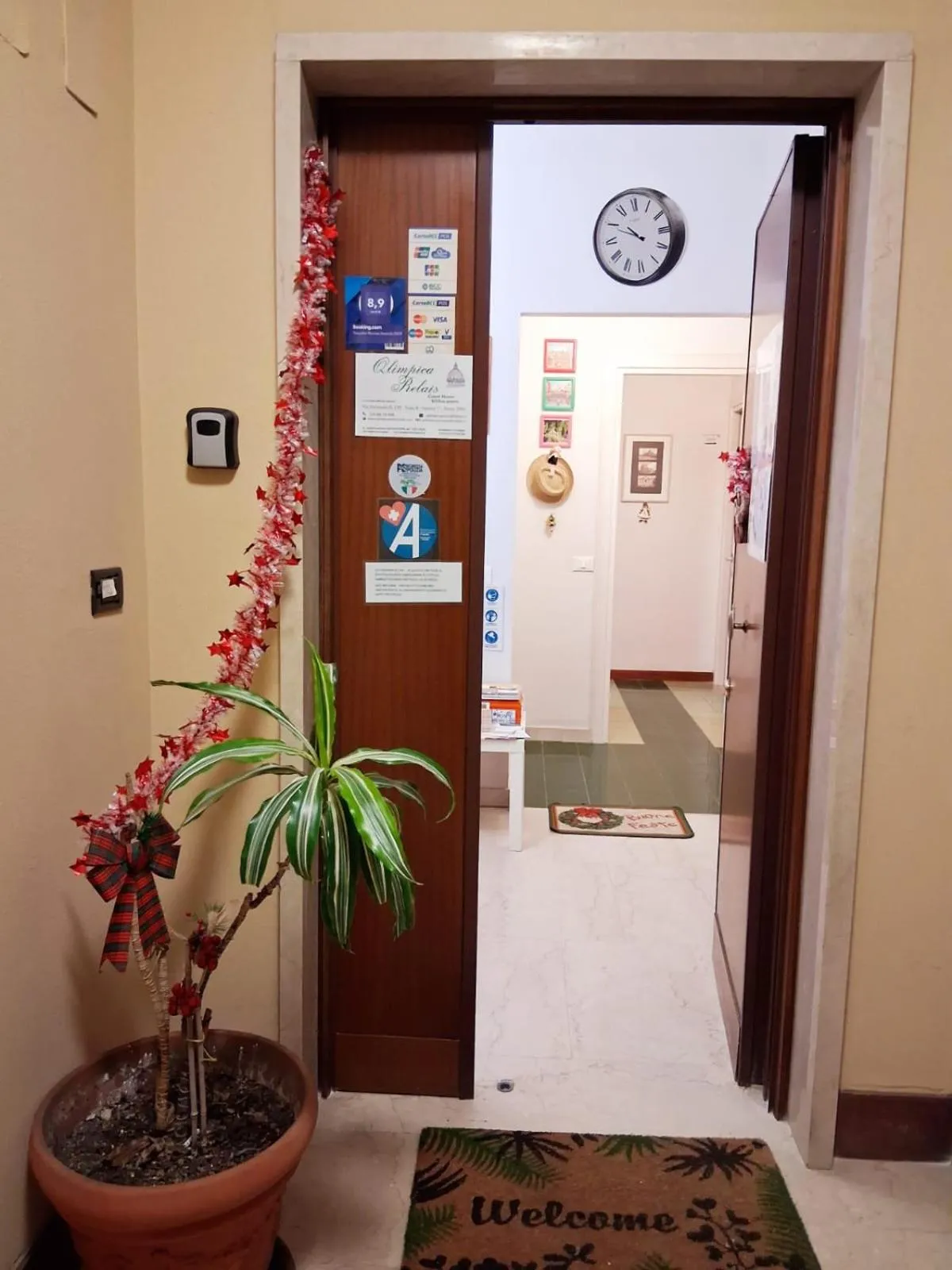 Facade/entrance in Olimpica Relais guest house