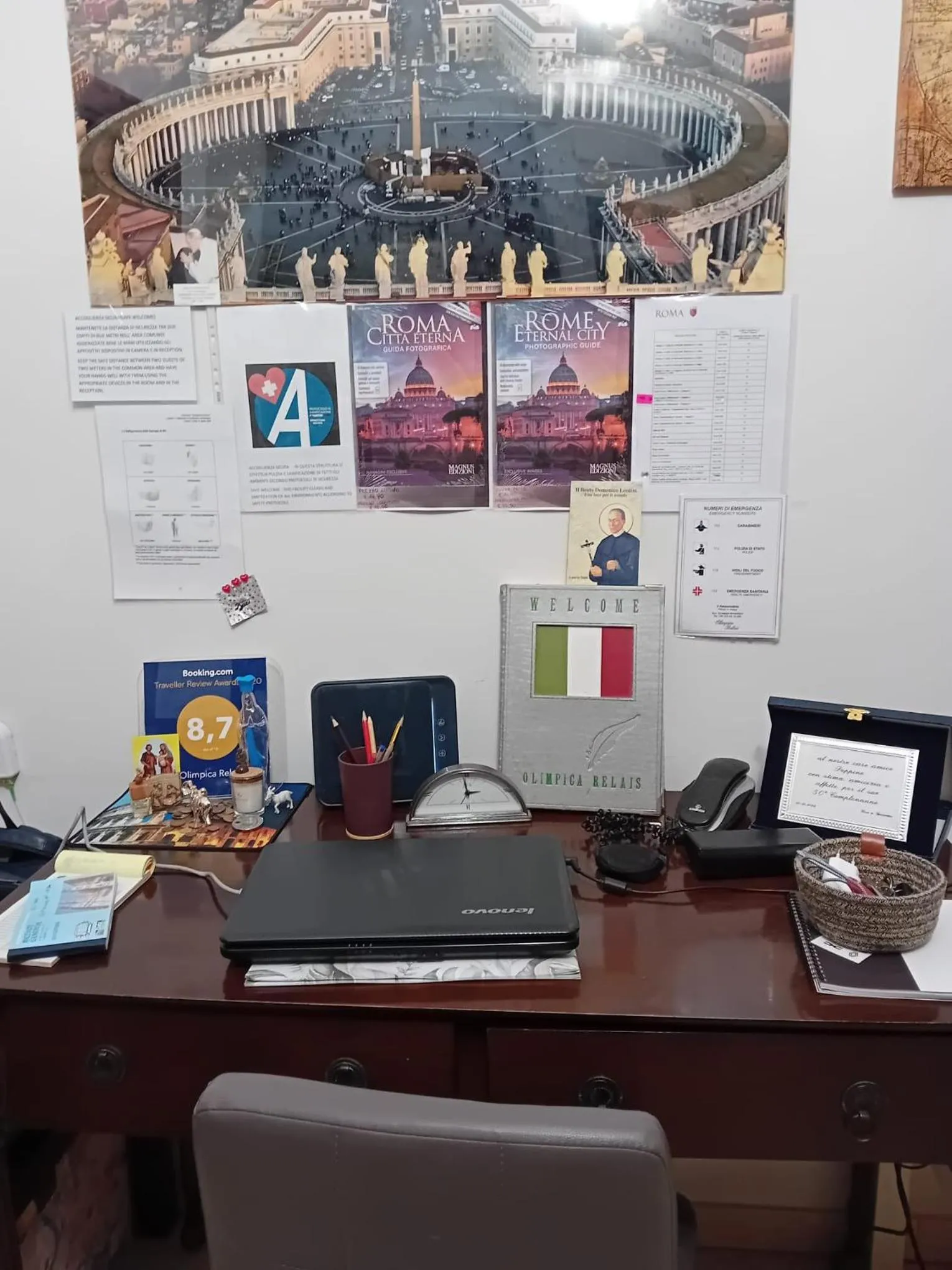 Lobby or reception in Olimpica Relais guest house