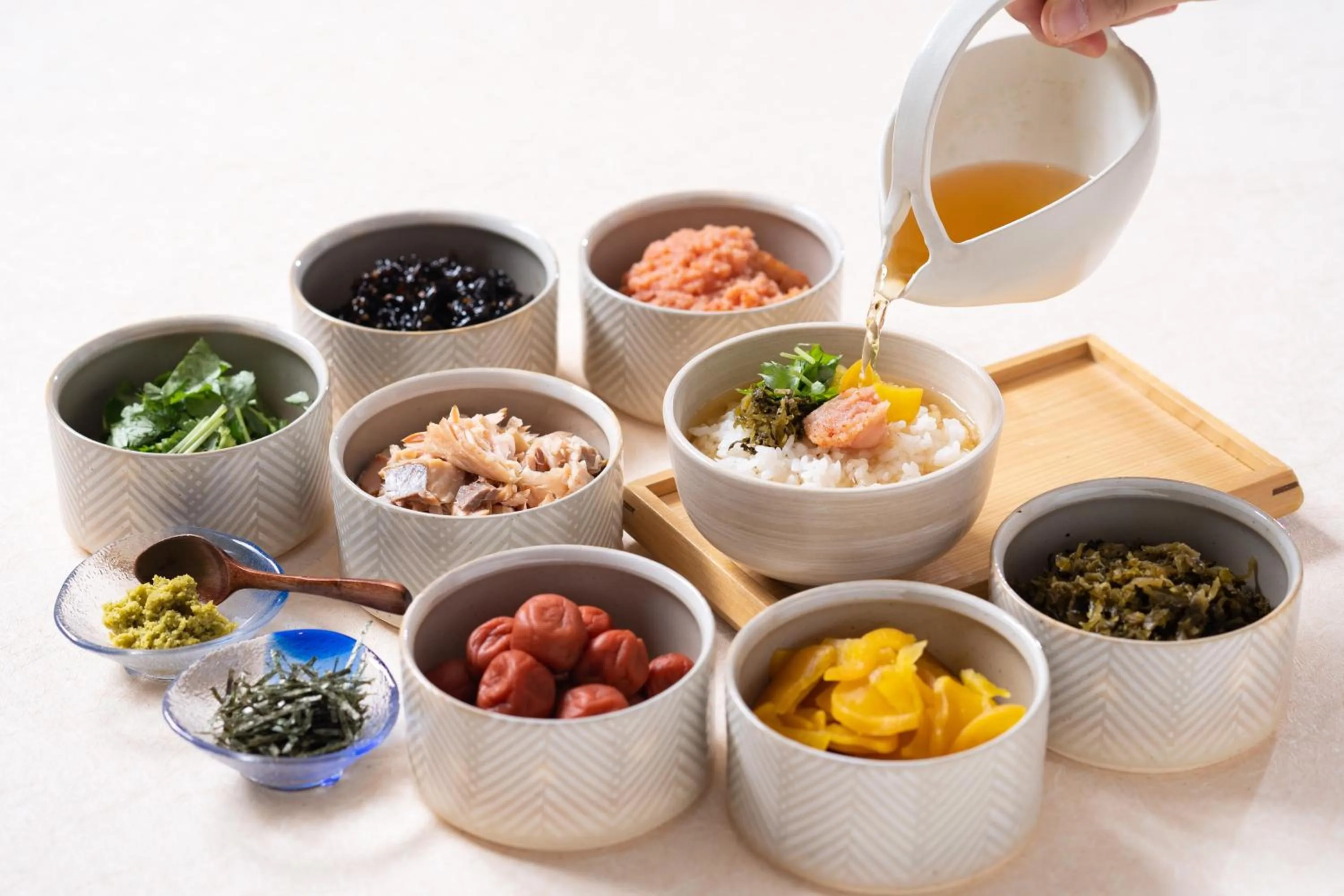 Food in Vessel Inn Ueno Iriya Station