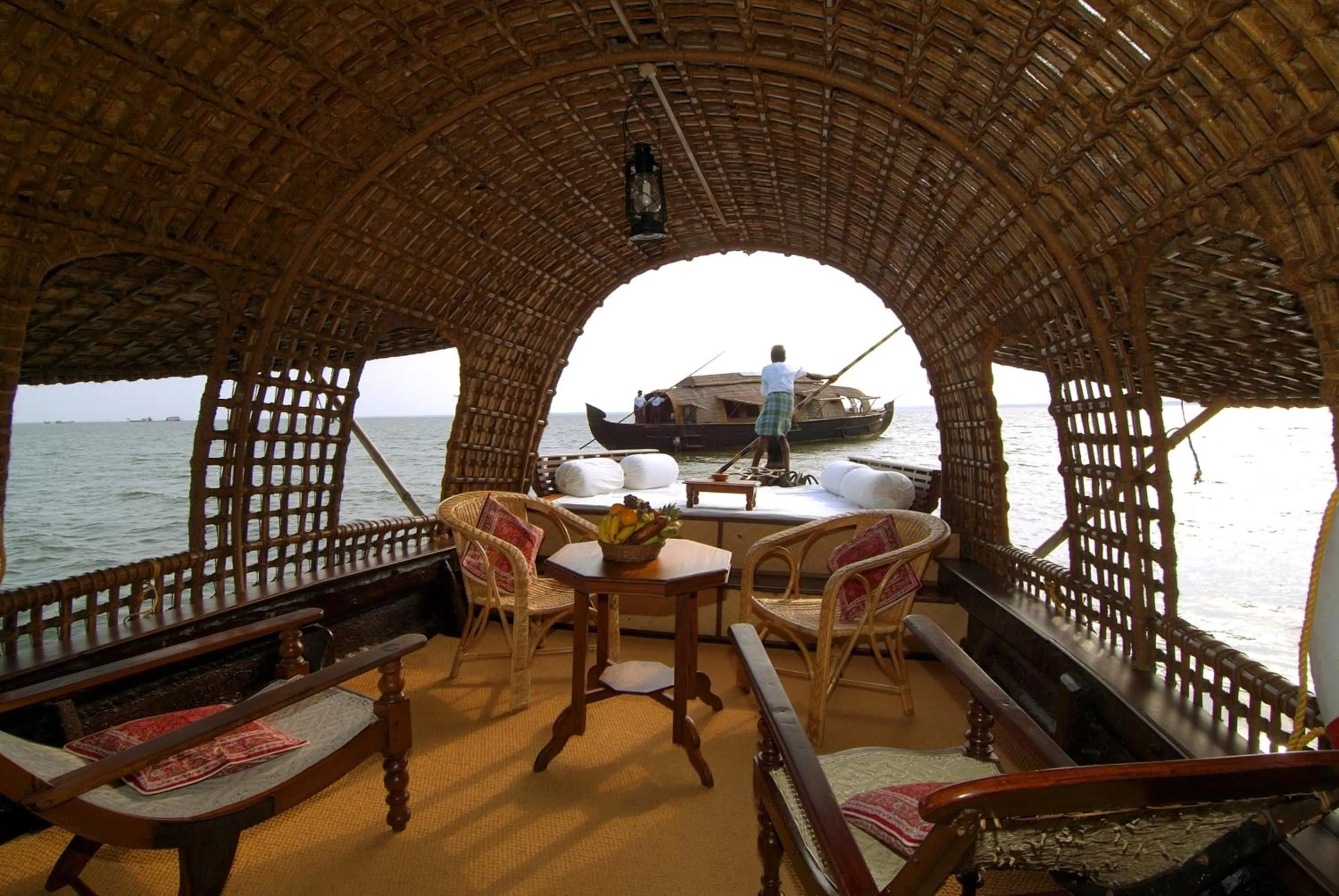 Patio in Spice Coast Cruises - Houseboat, A CGH Earth Experience