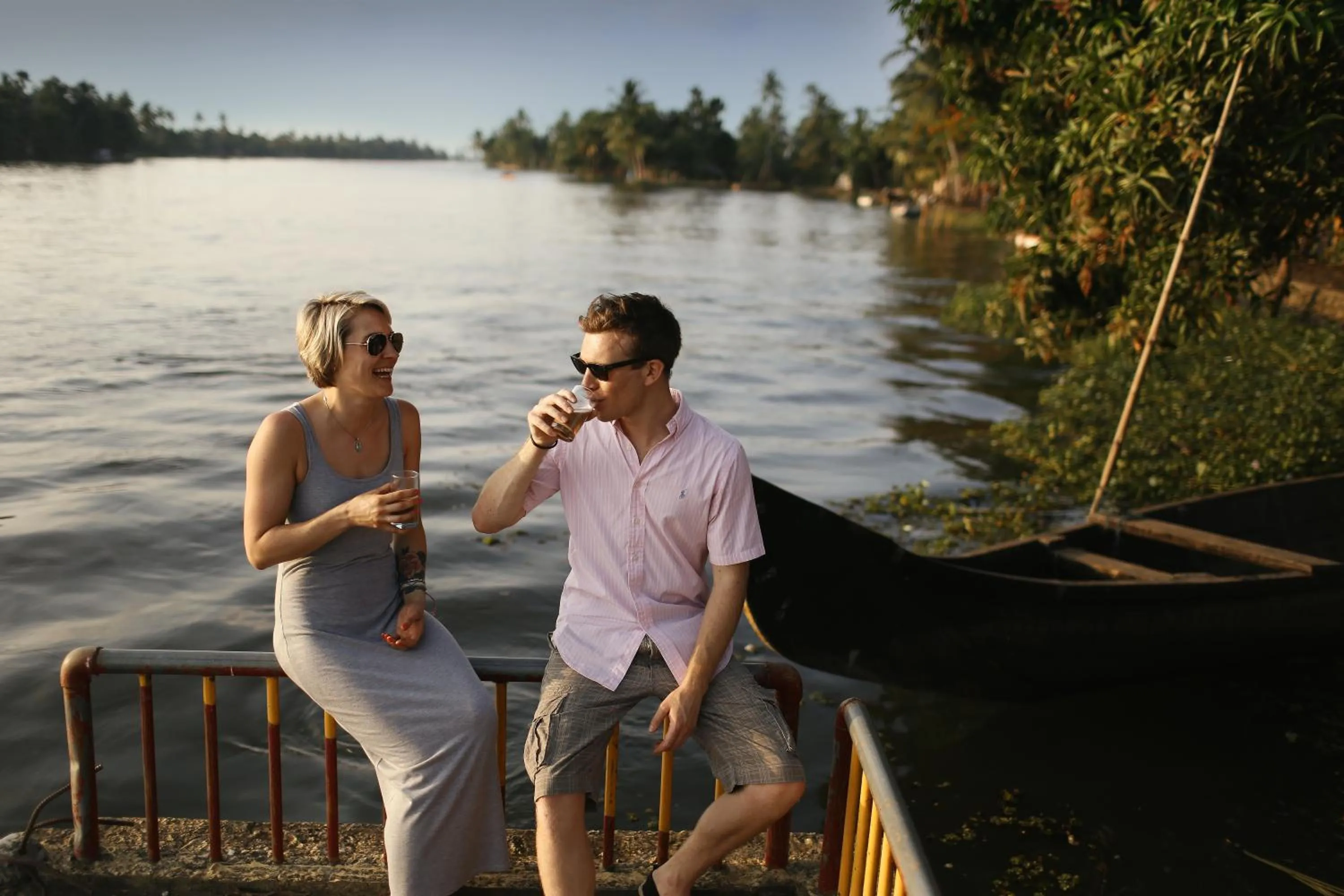 Guests in Spice Coast Cruises - Houseboat, A CGH Earth Experience