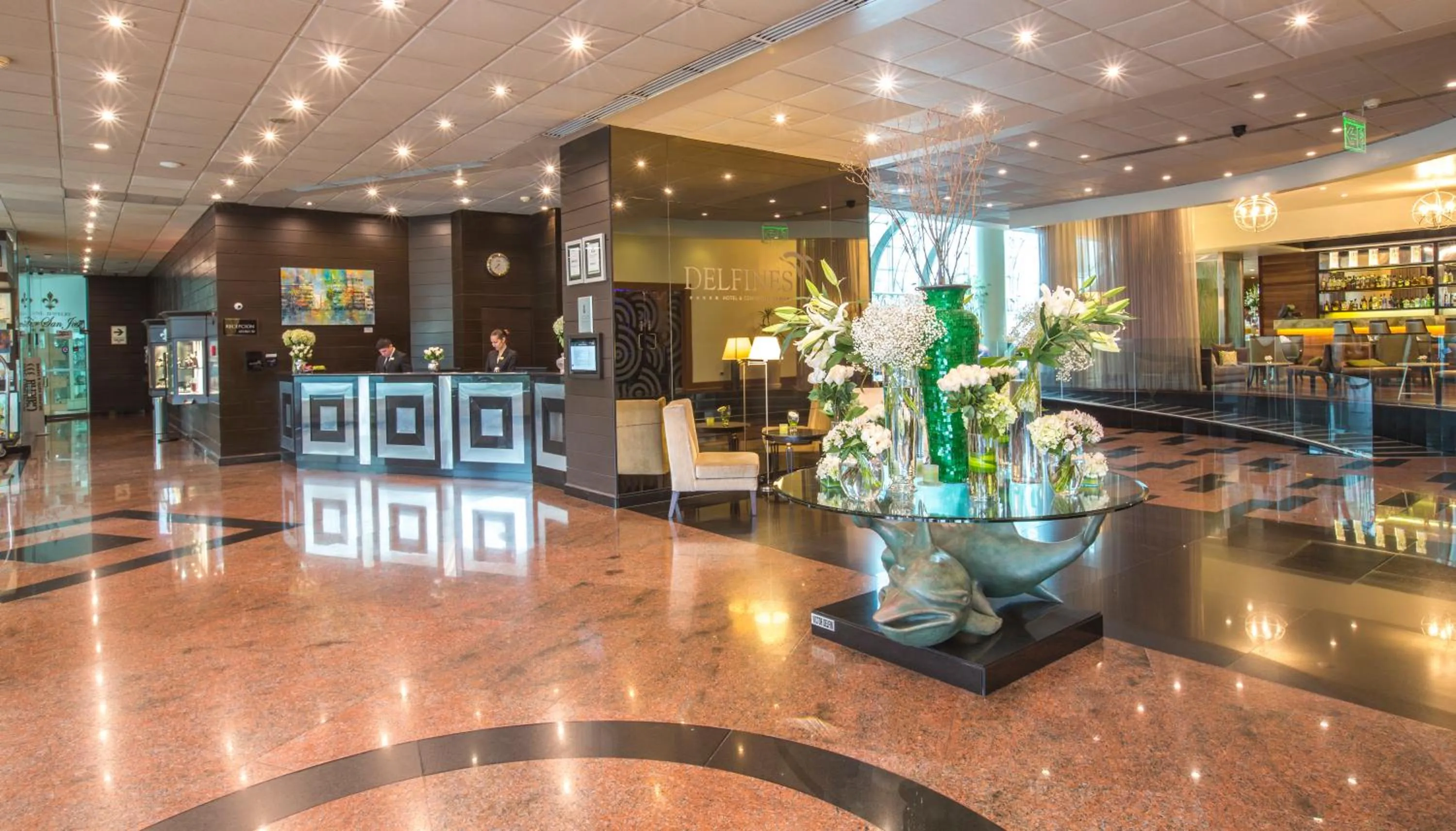 Lobby or reception in Delfines Hotel & Convention Center