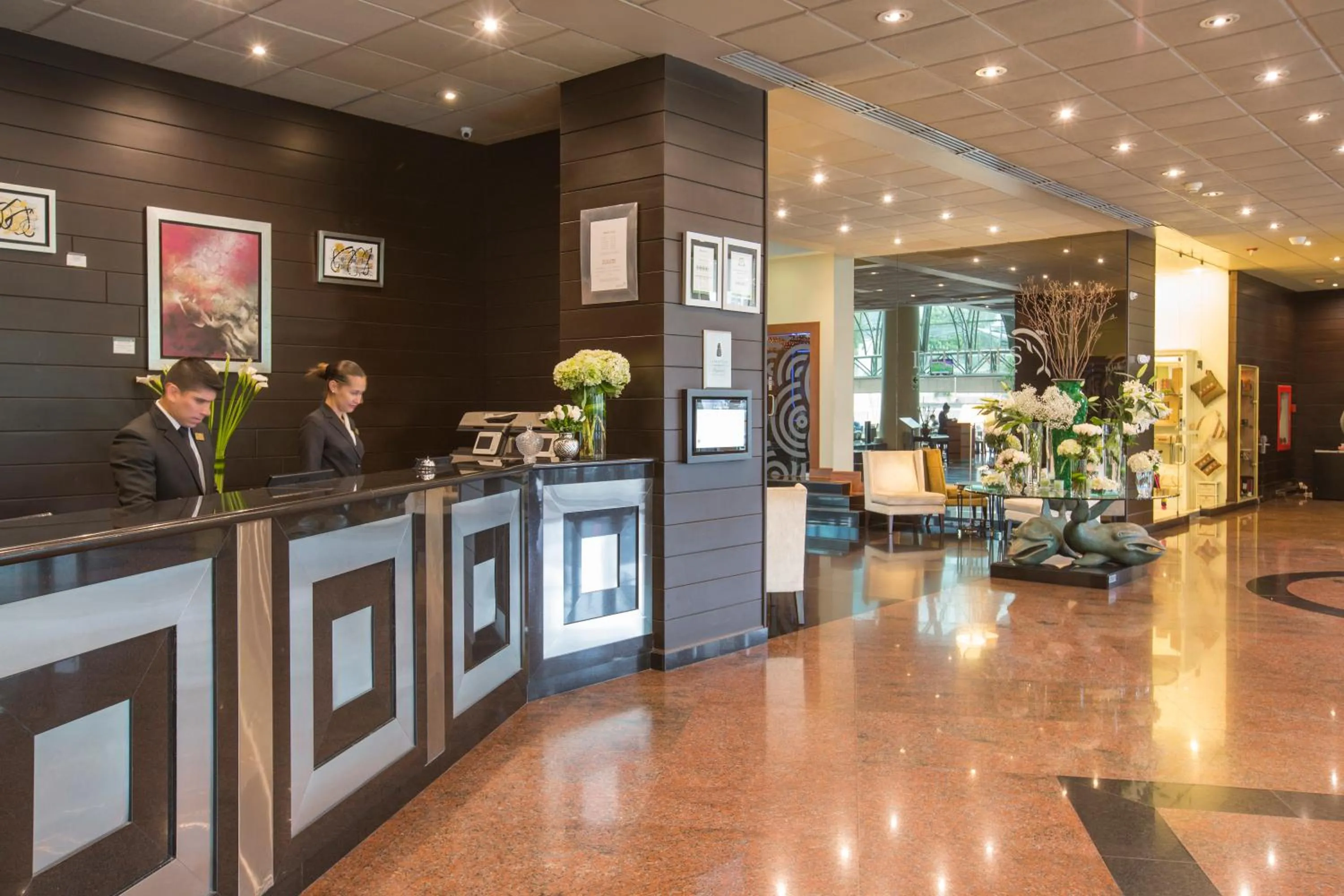 Lobby or reception in Delfines Hotel & Convention Center