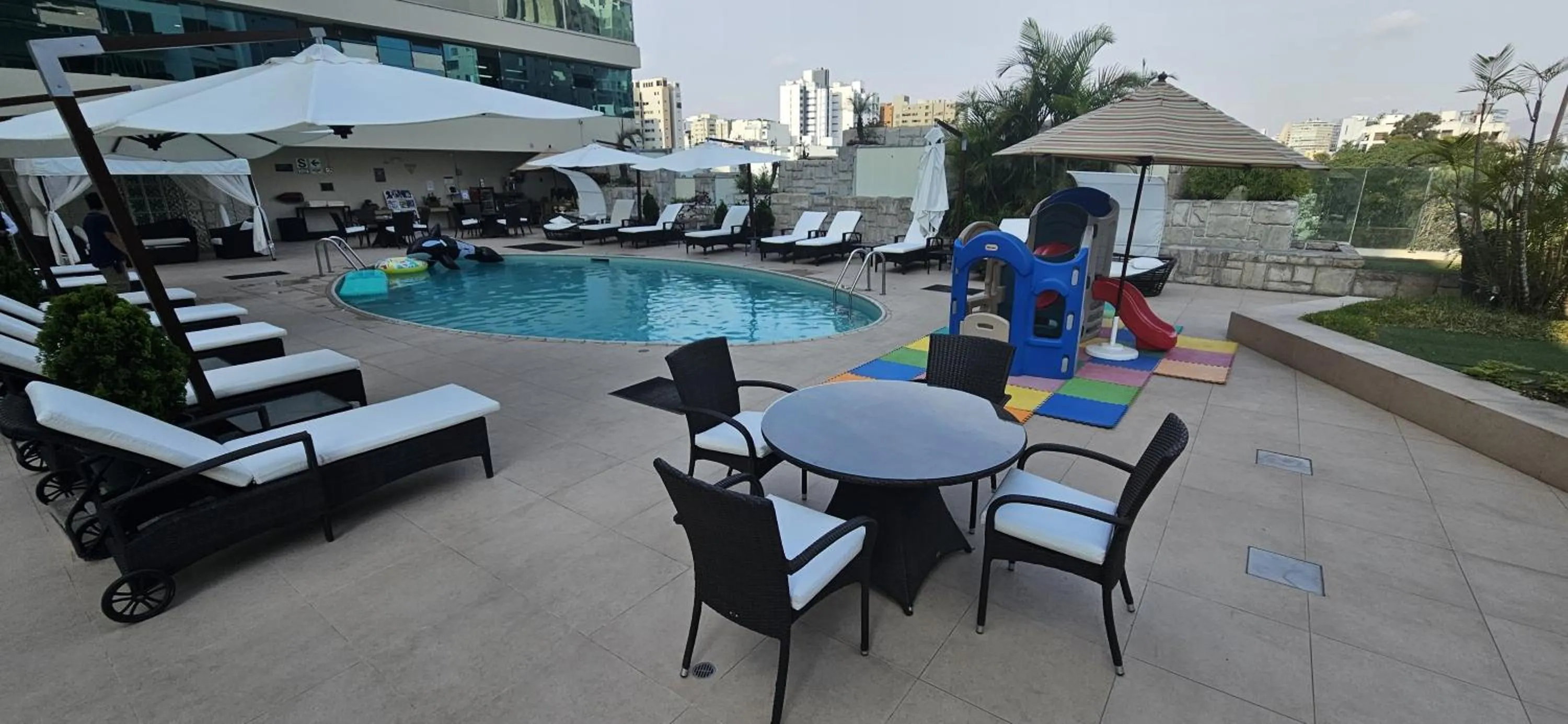 Swimming pool in Delfines Hotel & Convention Center