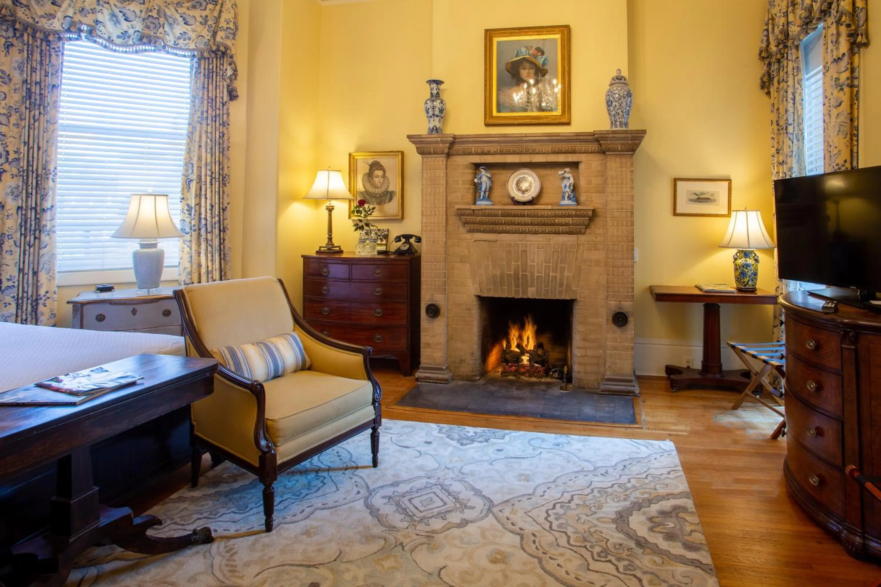 Seating area in The Gastonian, Historic Inns of Savannah Collection