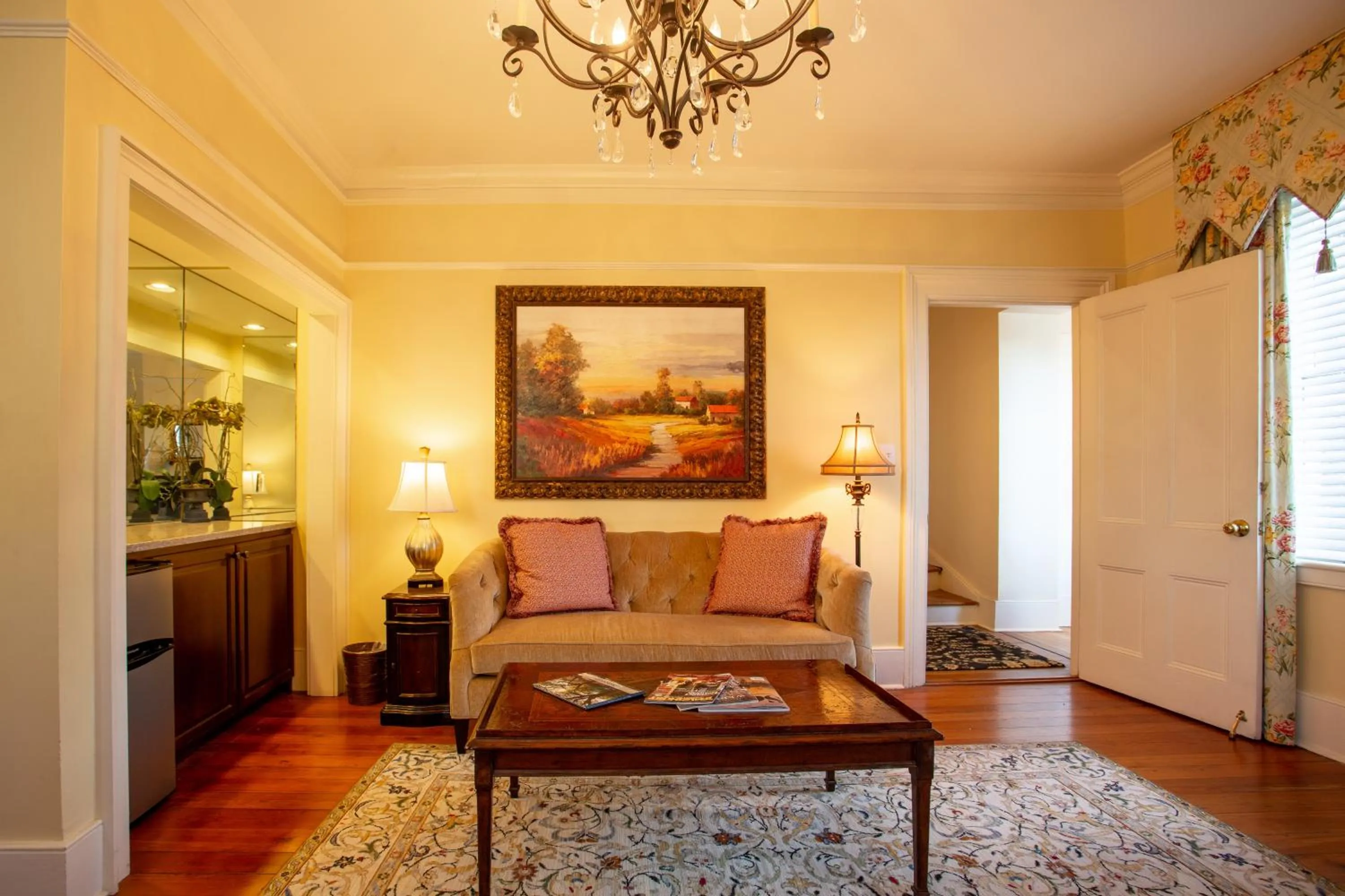 Living room in The Gastonian, Historic Inns of Savannah Collection